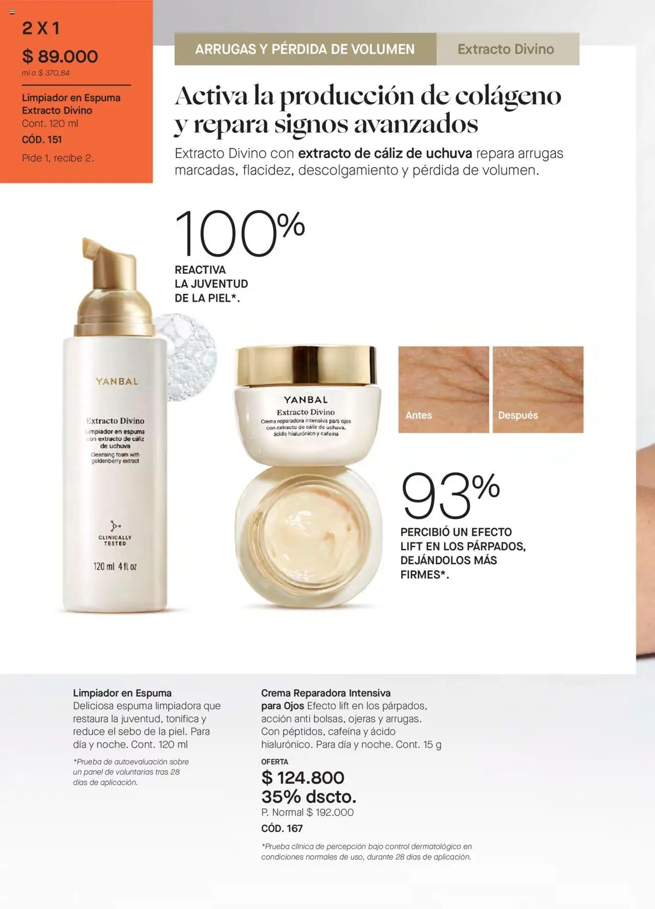 Yanbal revista - valida desde el 24.05.2025 | Página: 40 | Productos: Espuma, Crema, Sobre, Uchuva