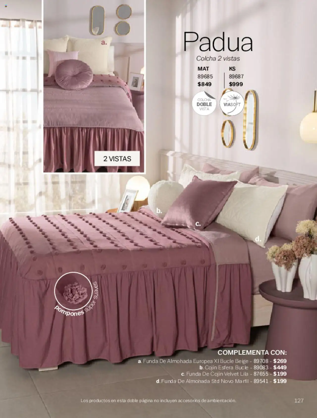 Nuevas ofertas de Vianney válidas en toda la República Mexicana desde el 07.03.2025. ¡Encuentra las mejores ofertas en Vianney catálogo Primavera! | Página: 129 | Productos: Funda, Funda de almohada, Almohada