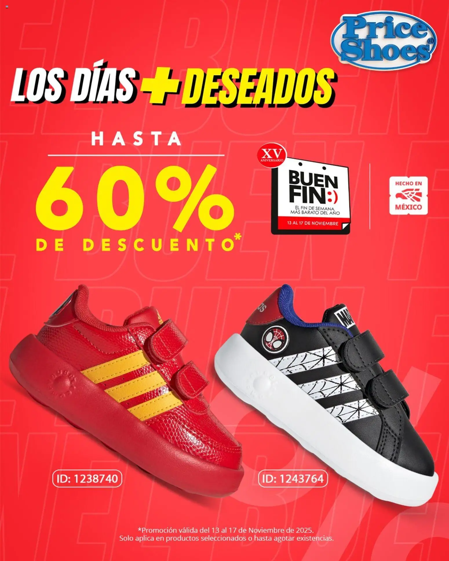 Nuevas ofertas de Price Shoes válidas en toda la República Mexicana desde el 13.11.2025. ¡Encuentra las mejores ofertas en Price Shoes Buen Fin ! | Página: 5