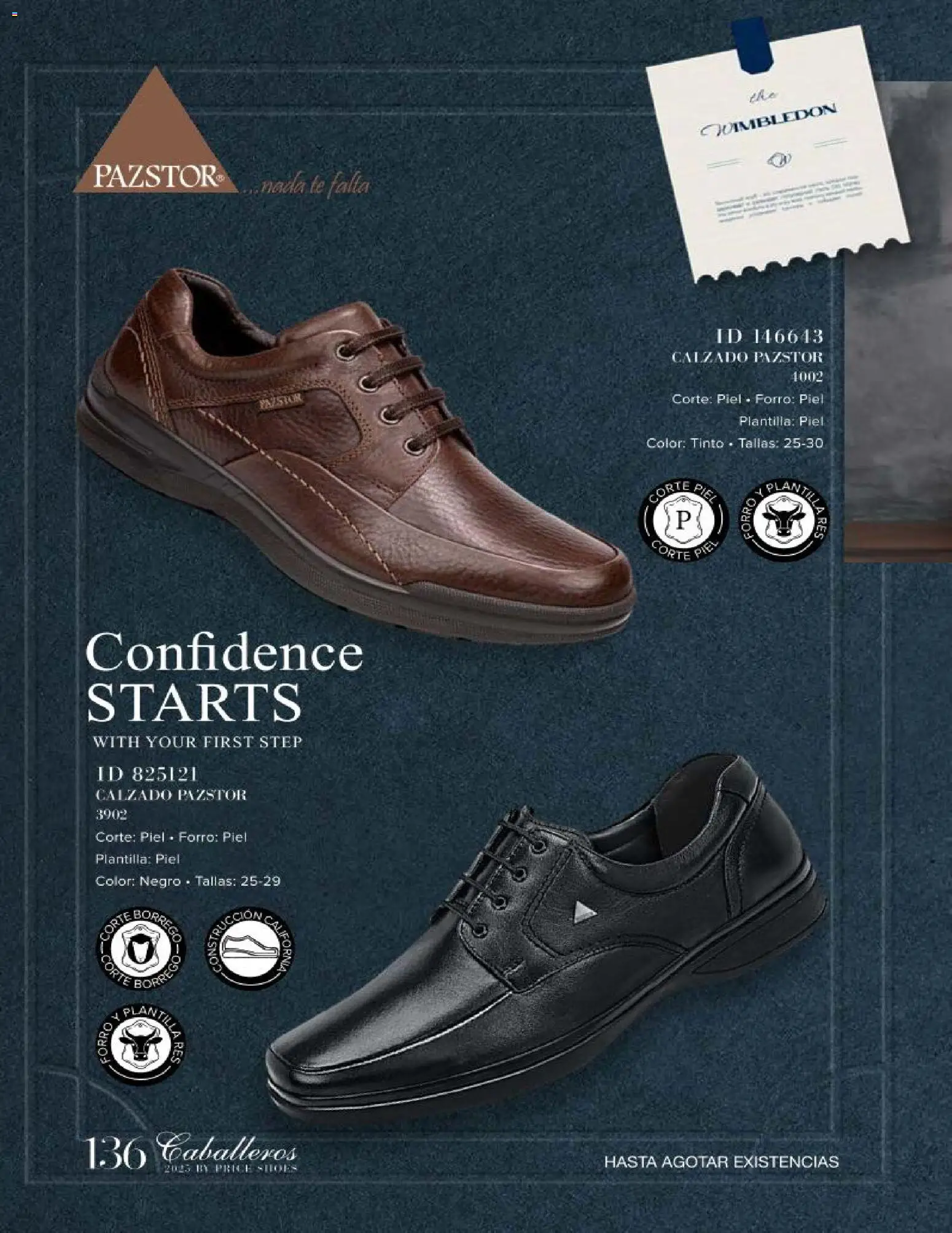 Nuevas ofertas de Price Shoes válidas en toda la República Mexicana desde el 26.11.2025. ¡Encuentra las mejores ofertas en Price Shoes catálogo Caballeros! | Página: 136 | Productos: Res, Té