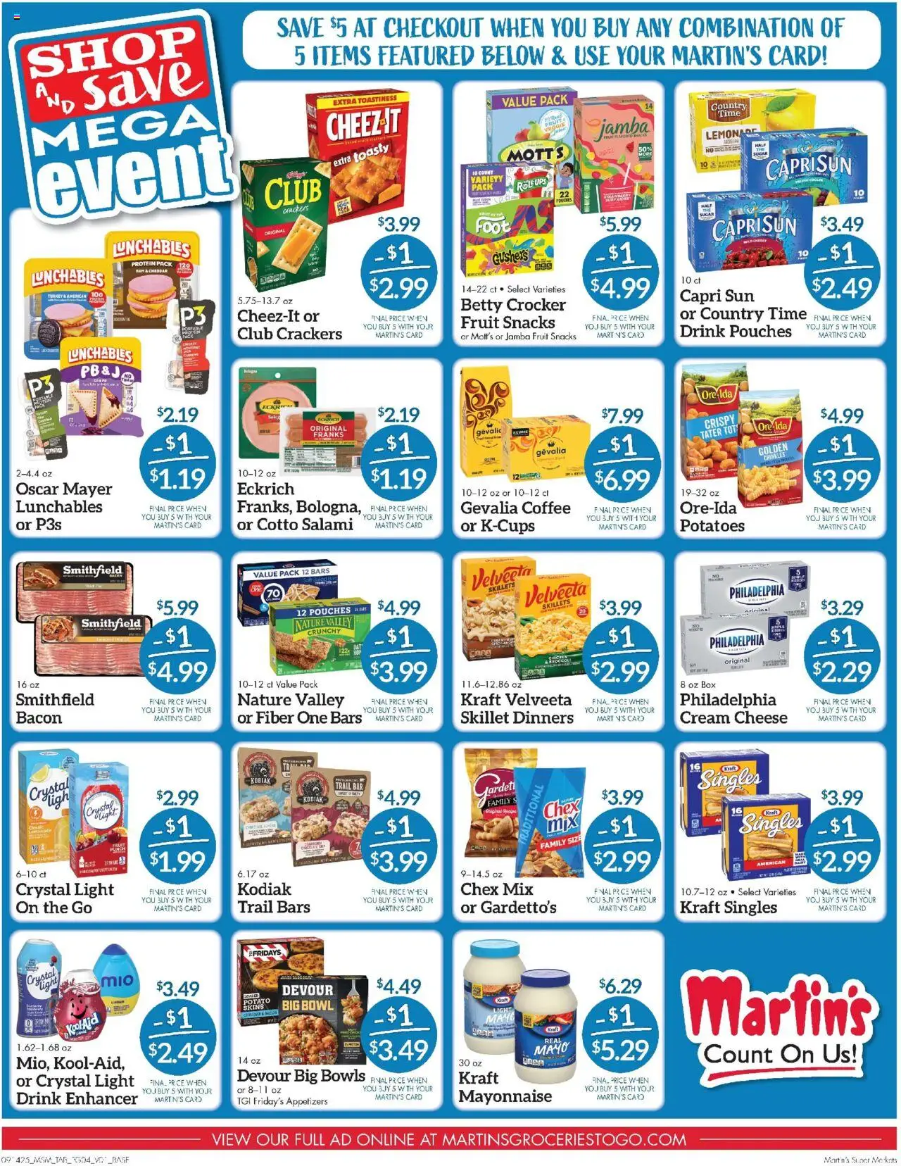 Martin’s Weekly Ad - valid from 14.09.2025 | Page: 4 | Products: Cheese, Cream, Fruits, UPS