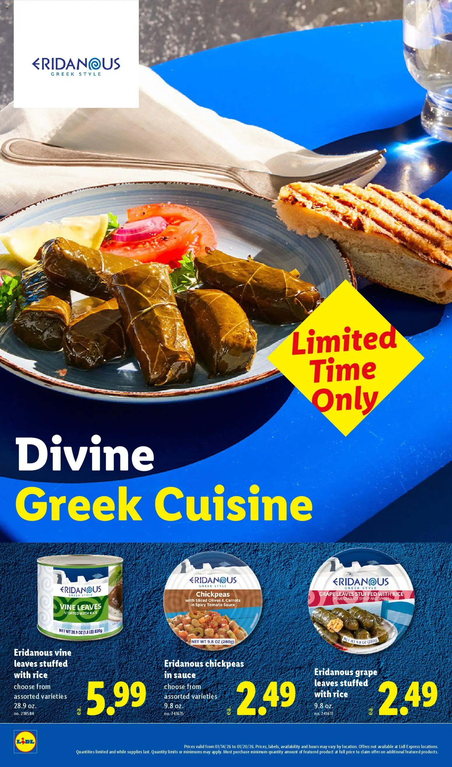 Lidl Weekly Ad - valid from 14.01.2026 | Page: 2 | Products: Chickpeas, Rice, Spices, Sauce