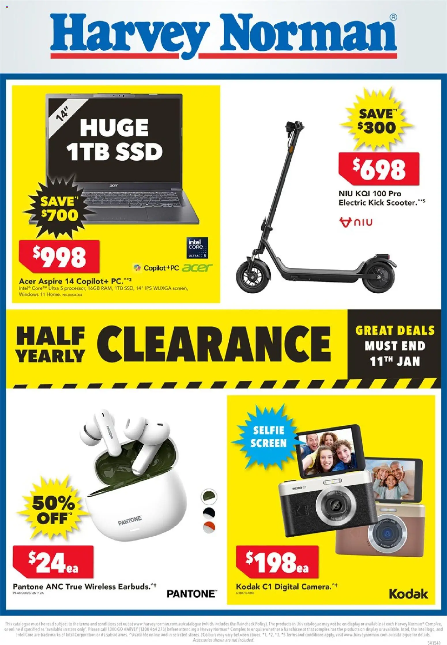 Harvey Norman catalogue - valid from 03.01.2026 | Page: 1 | Products: Accessories, Digital, Pc, Screen