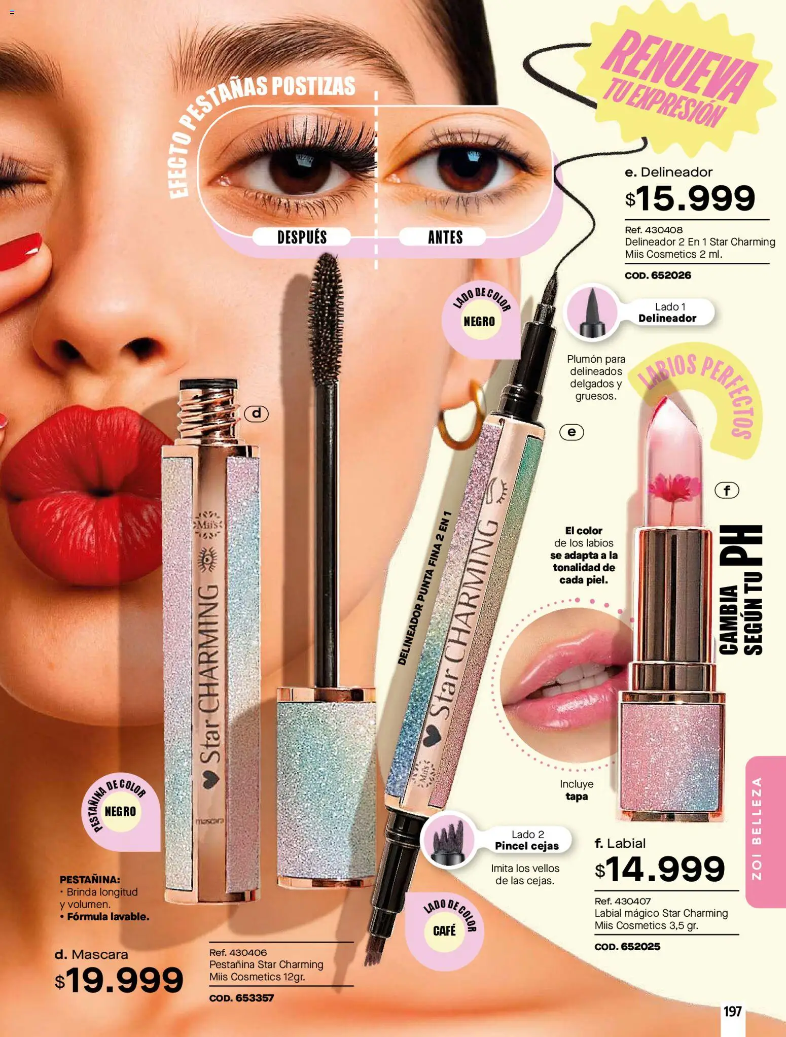 Pacifika revista - valida desde el 01.02.2026 | Página: 197 | Productos: Máscara, Delineador, Pestañas postizas, Café