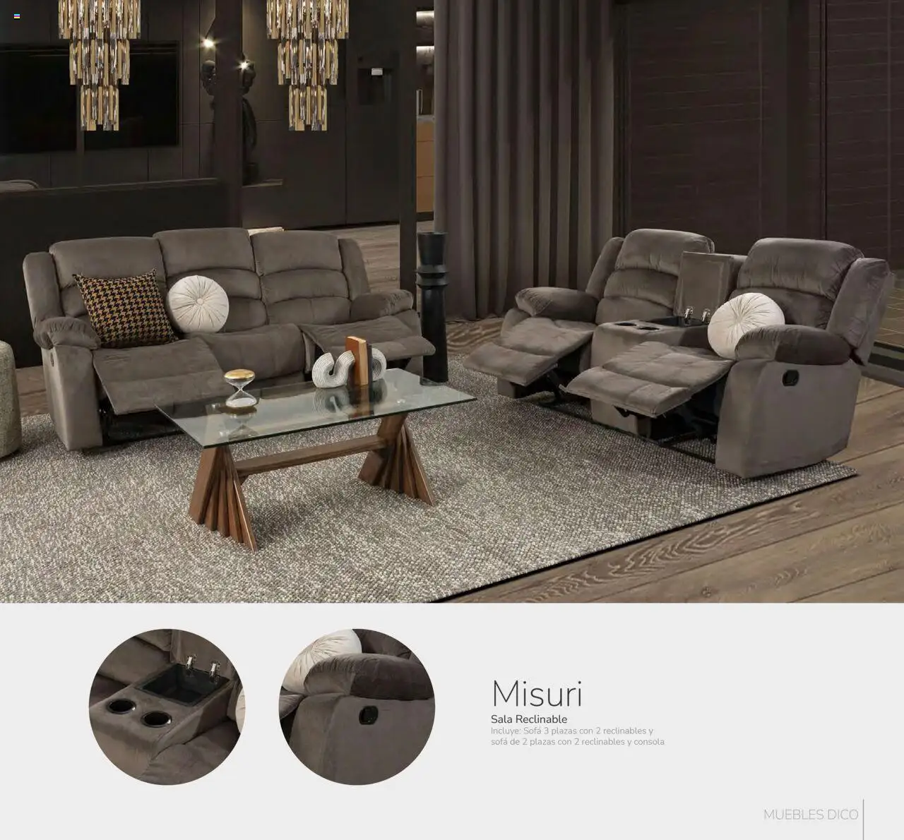 Nuevas ofertas de Muebles Dico válidas en toda la República Mexicana desde el 26.09.2025. ¡Encuentra las mejores ofertas en Muebles Dico - Universal! | Página: 9 | Productos: Sofá