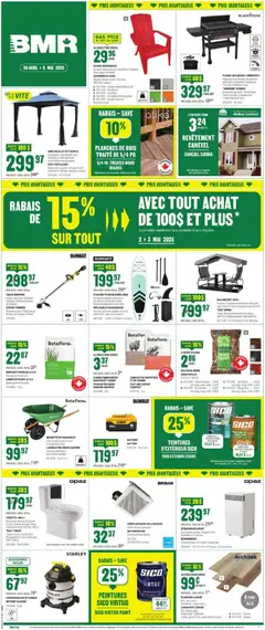Preview of BMR weekly flyer / circulaire from shop BMR valid from 30.04.2026