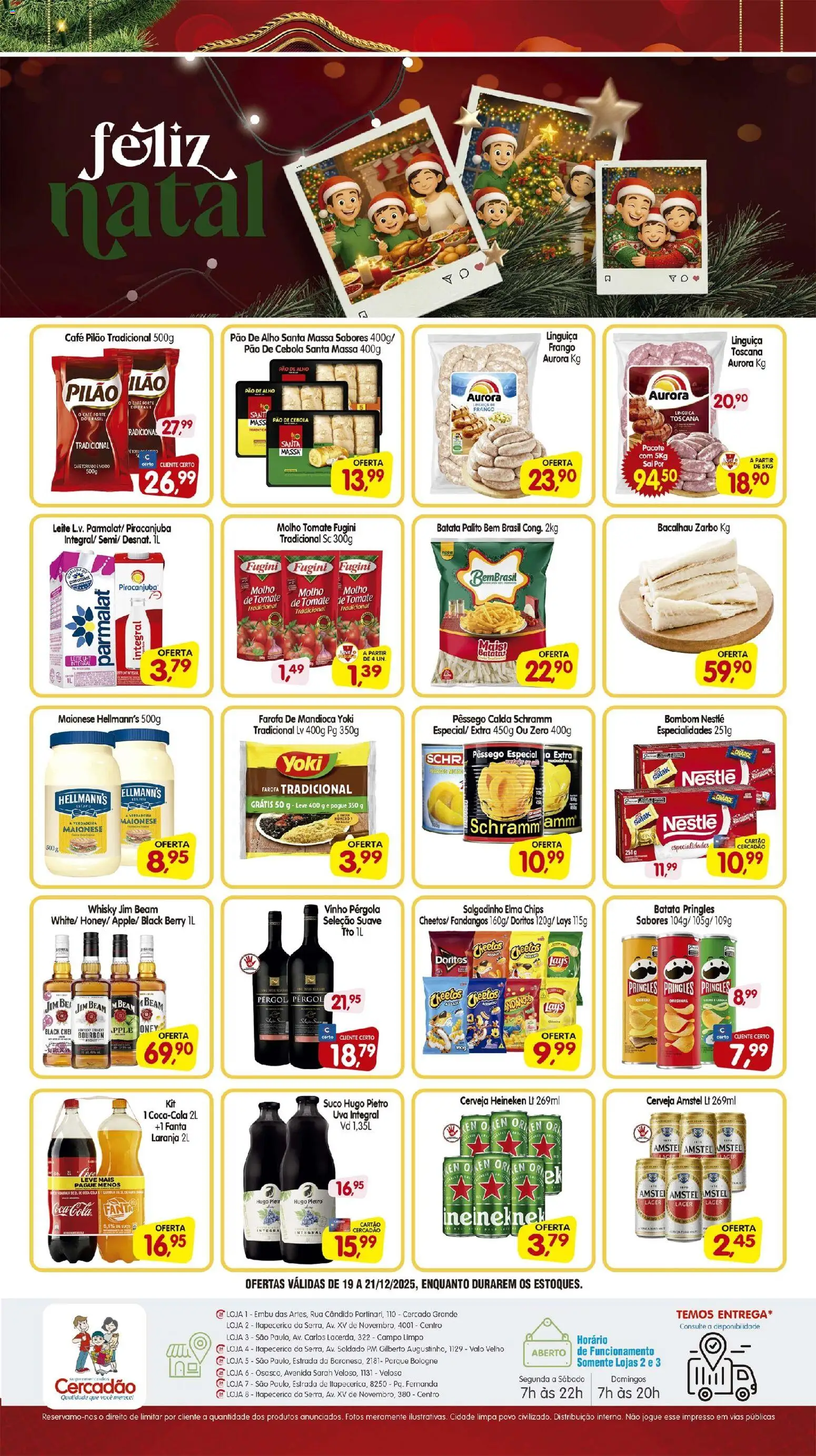 Cercadão Folheto - válido de 19.12.2025 | Página: 2 | Produtos: Heineken, Café pilão, Batata, Bombom