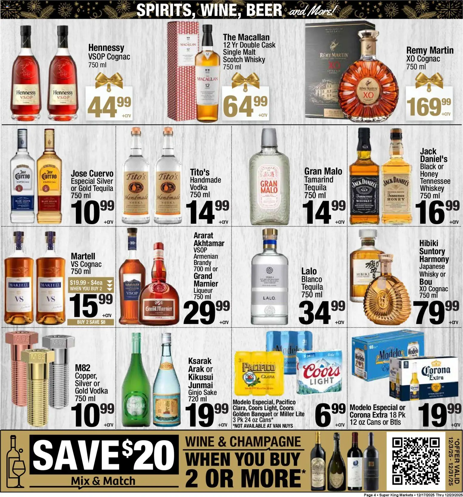 Super King - Weekly Ad - valid from 24.12.2025 | Page: 5 | Products: Wine, Beer, Vodka, Whiskey