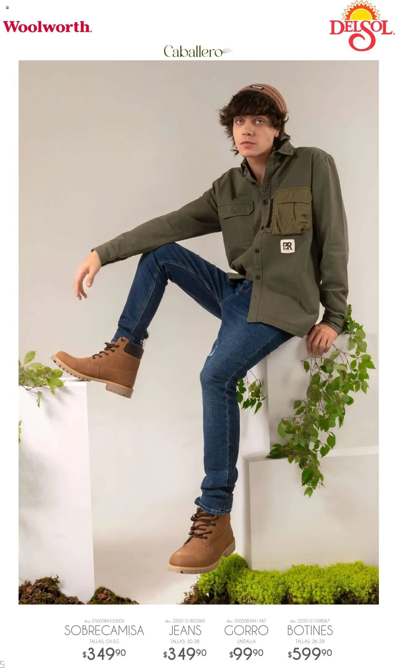 Nuevas ofertas de Del Sol y Woolworth válidas en toda la República Mexicana desde el 06.10.2025. ¡Encuentra las mejores ofertas en Del Sol y Woolworth - Catálogo Luce El Otoño! | Página: 5 | Productos: Botines