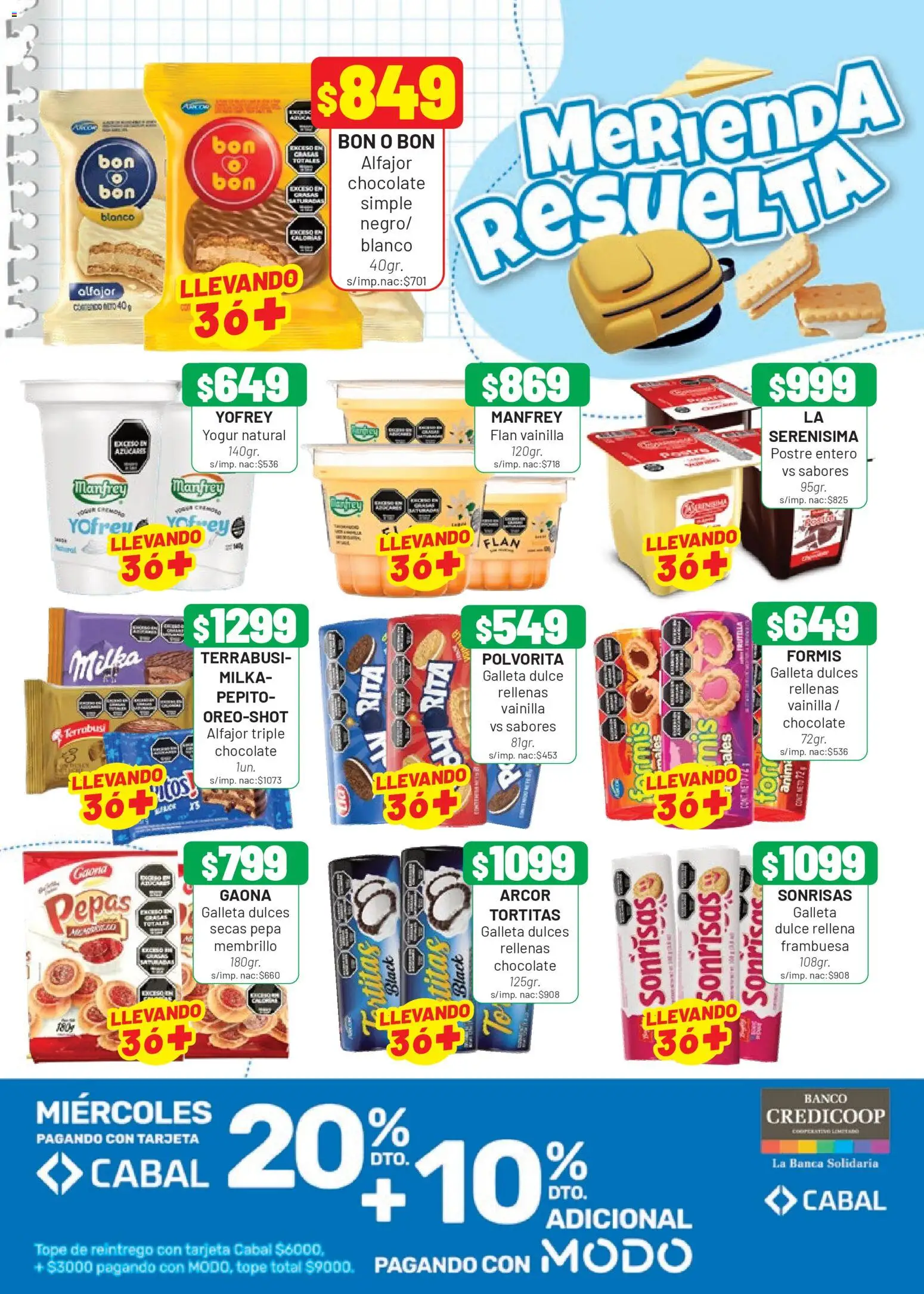 Almacor catálogo │ válido desde el 26.02.2026 | Página: 4 | Productos: Banco, Yogur, Chocolate, Alfajor