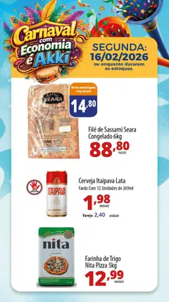 Akki Atacadista - Ofertas do Dia - Pré-Visualização do folheto da loja Akki Atacadista, válido de 16.02.2026 | Página: 1