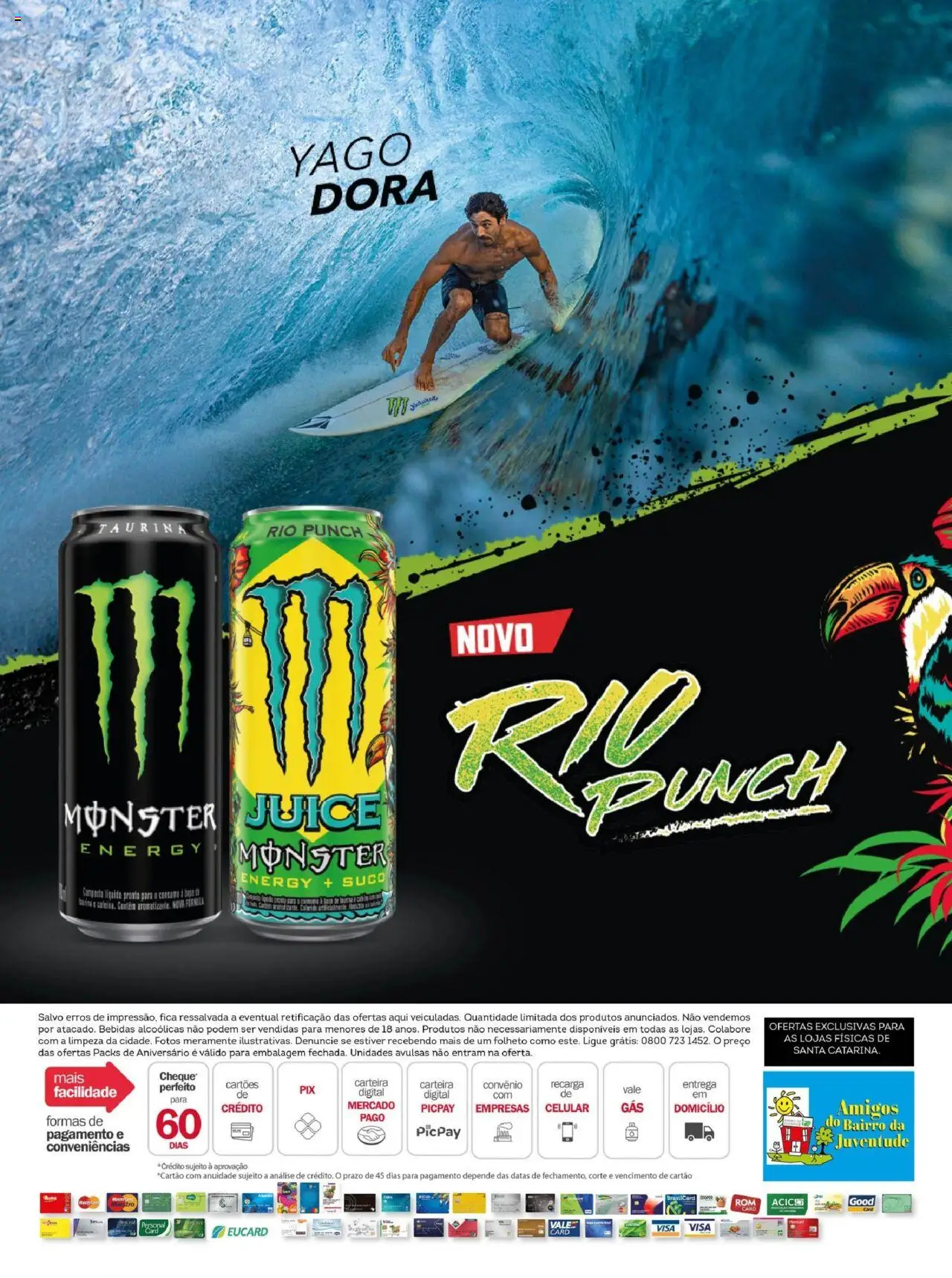 Bistek Supermercados Folheto - válido de 08.10.2025 | Página: 16 | Produtos: Celular, Suco, Carteira, Monster