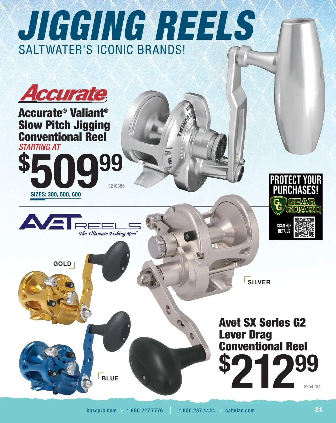 Cabela's Saltwater Specialist 25 - valid from 01.01.2025 | Page: 81 | Products: Fishing Reel