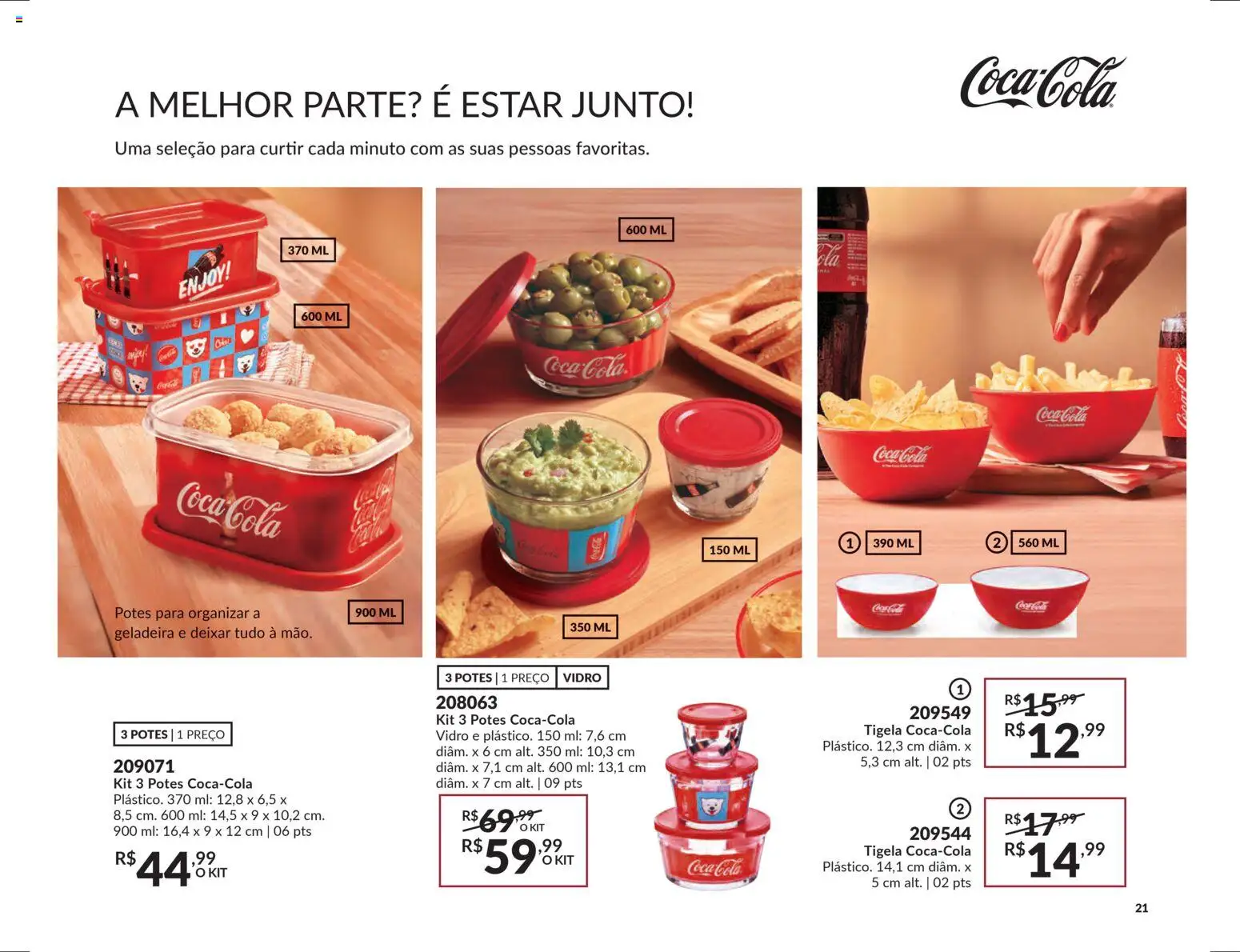 Avon Folheto - válido de 18.02.2026 | Página: 21 | Produtos: Geladeira, Cola, Potes, Tigela