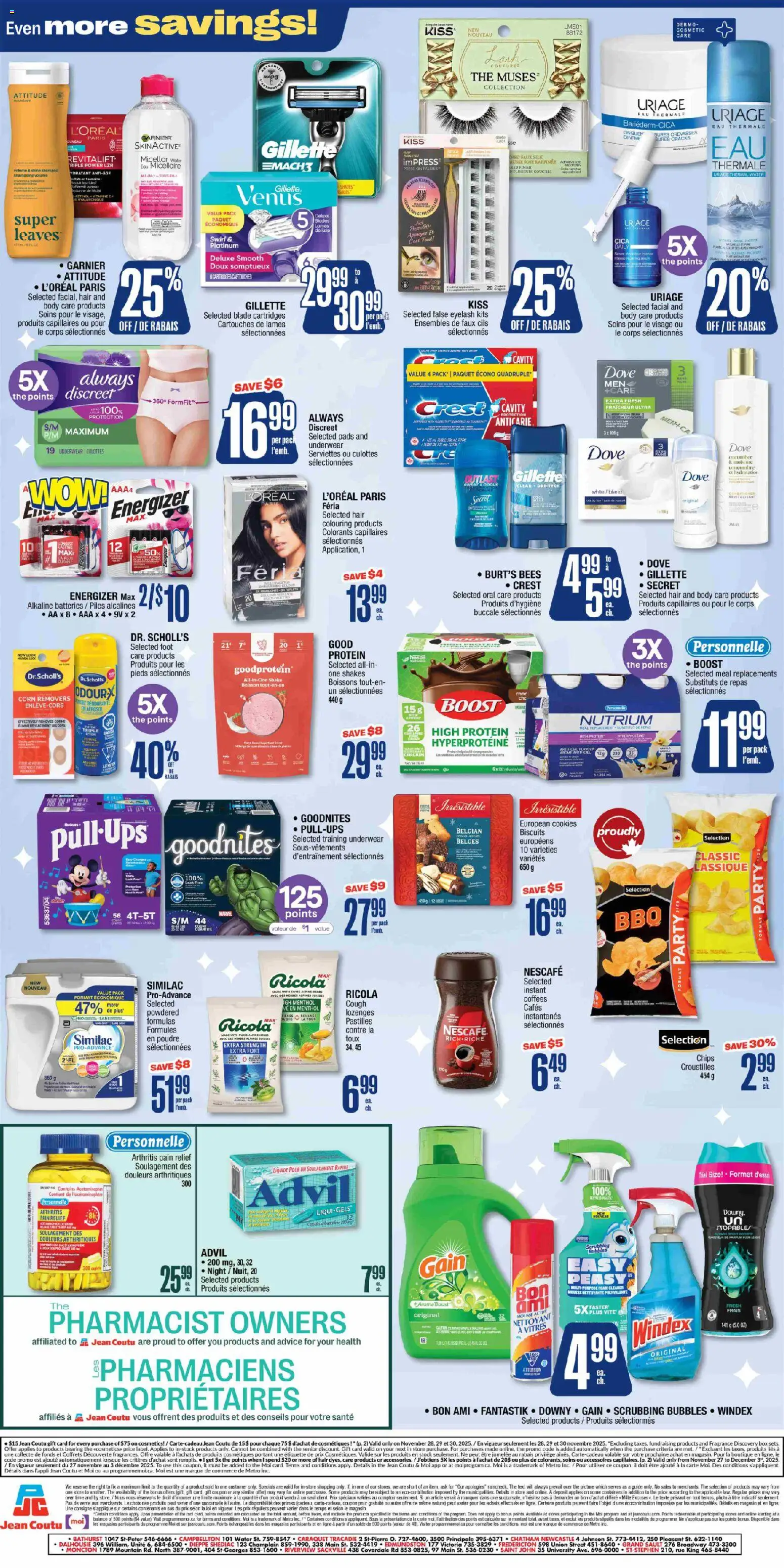 Jean Coutu flyer valid from 27.11.2025 | Page: 3 | Products: Dress, Fragrance, Box, Underwear