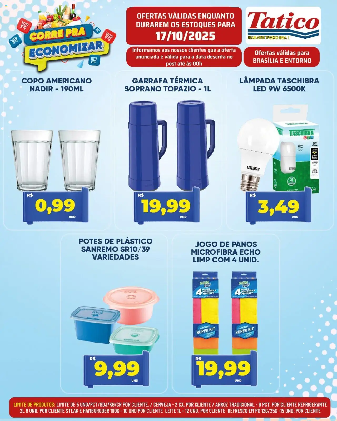 Tatico Folheto - válido de 18.10.2025 | Página: 39 | Produtos: Lâmpada, Leite, Refrigerante, Potes