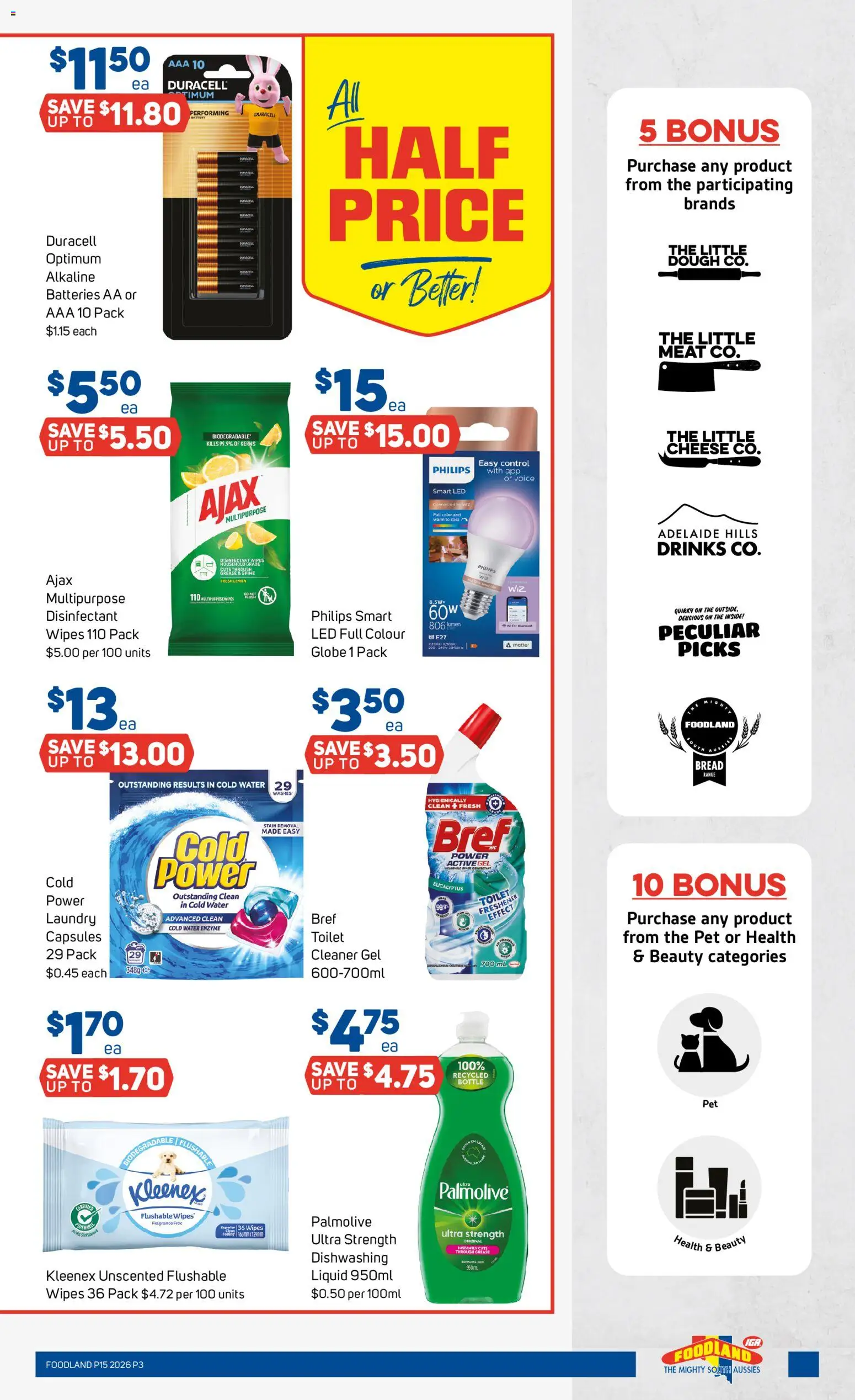 Foodland catalogue - valid from 08.04.2026 | Page: 3 | Products: Fragrance, Cleaner, Bread, Meat