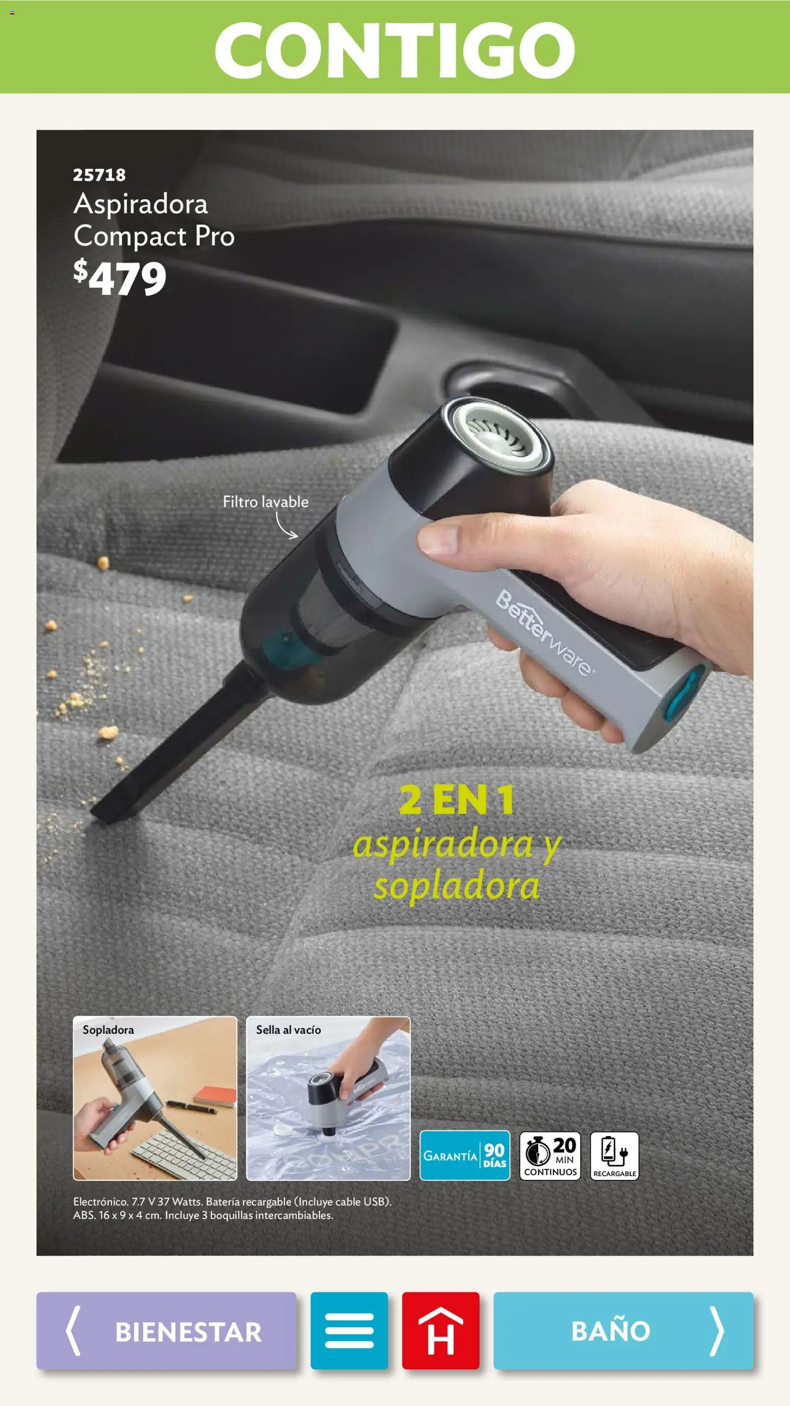 Nuevas ofertas de Betterware válidas en toda la República Mexicana desde el 02.02.2026. ¡Encuentra las mejores ofertas en Betterware campaña 2 2026! | Página: 85 | Productos: Usb, Cable USB, Batería, Baño