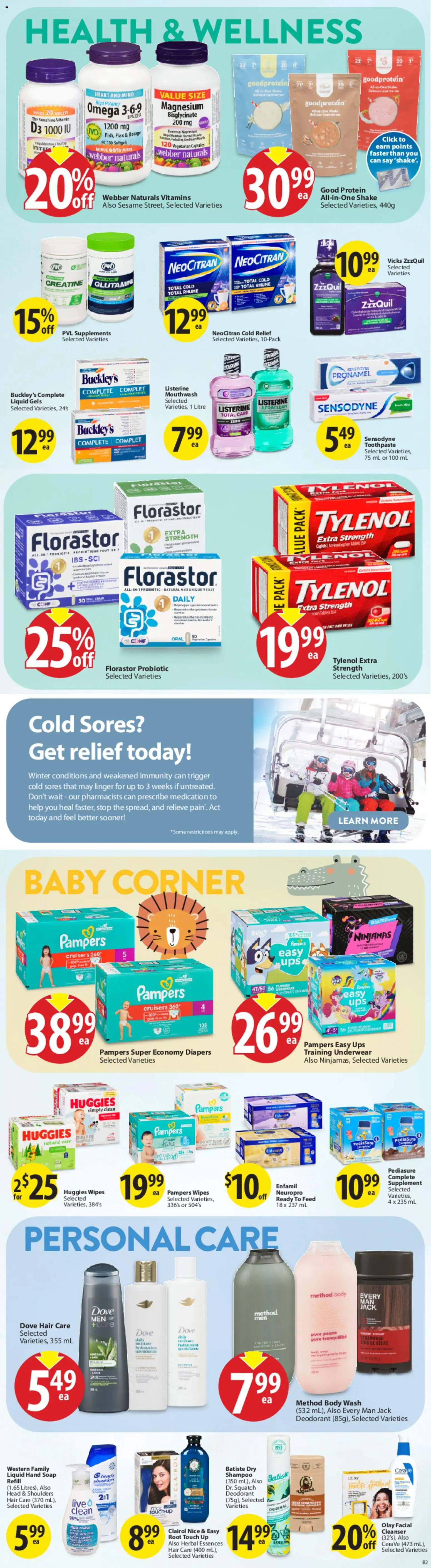 Save on foods flyer valid from 29.01.2026 | Page: 17 | Products: Body wash, Deodorant, Toothpaste, Mouthwash