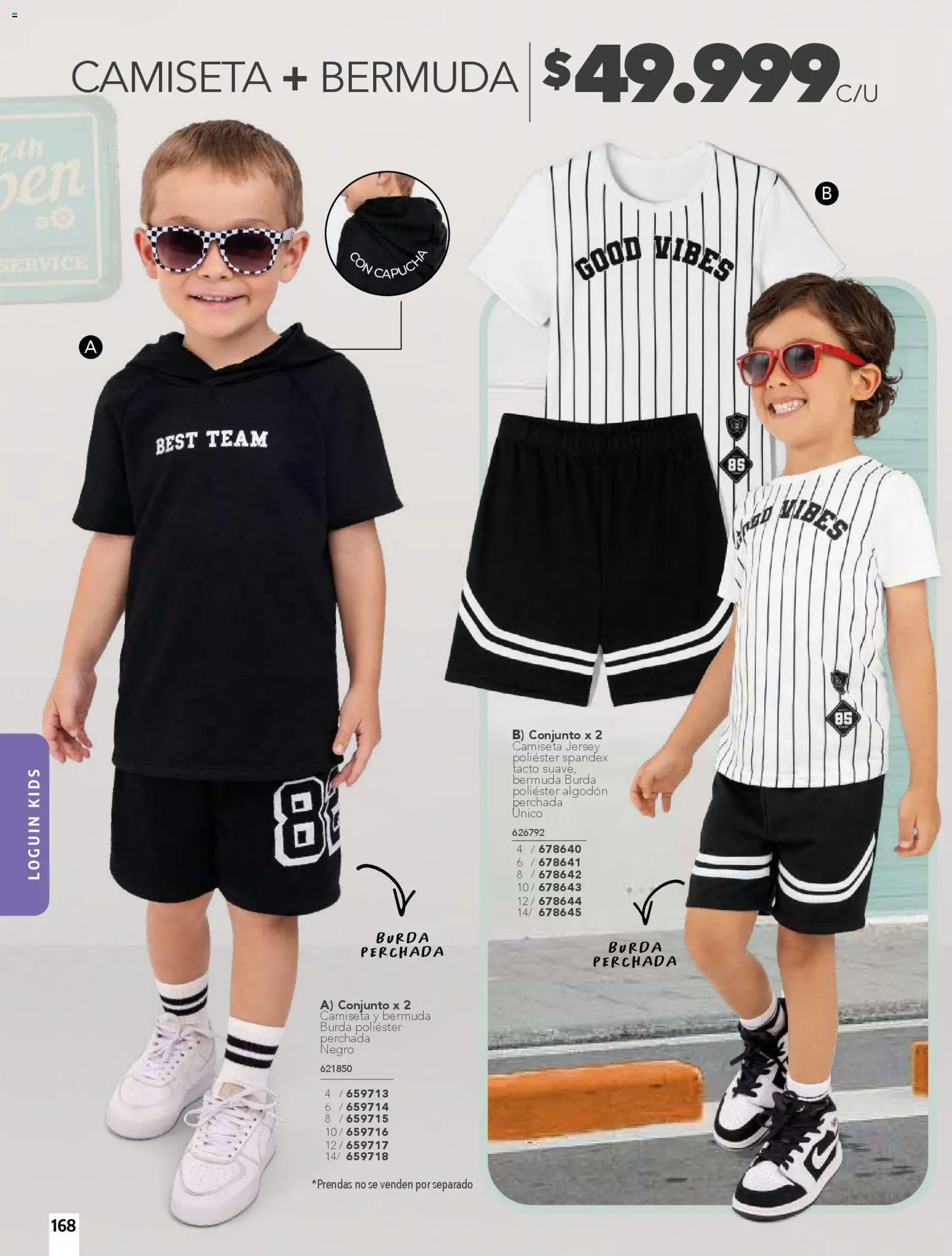 Pacifika revista - valida desde el 01.02.2026 | Página: 168 | Productos: Algodón, Bermuda, Camiseta, Conjunto