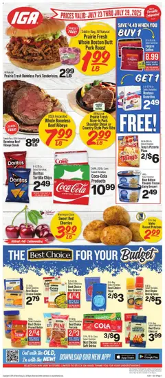 Preview of IGA weekly ads valid from 23.07.2025