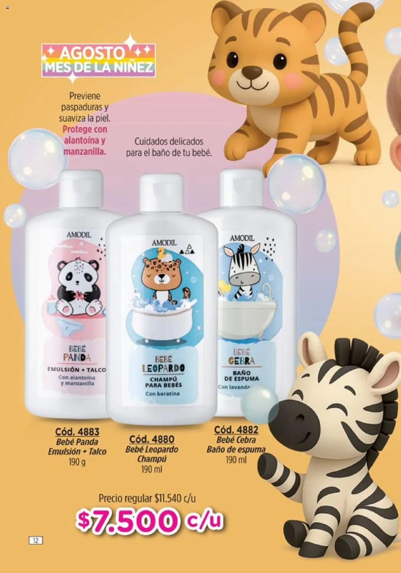 Catálogo Amodil Campaña 11 │ válido desde el 13.06.2025 | Página: 12 | Productos: Baño, Champú, Emulsión, Espuma