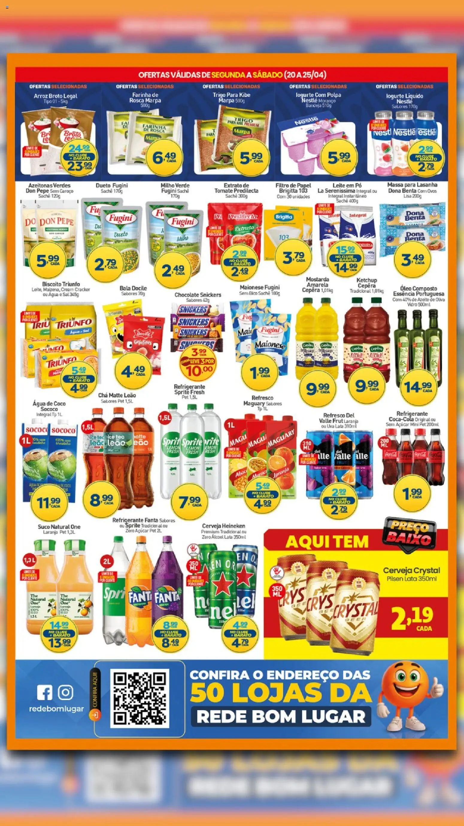 Rede Bom Lugar Folheto - válido de 20.04.2026 | Página: 2 | Produtos: Biscoito, Farinha de trigo, Óleo, Bico