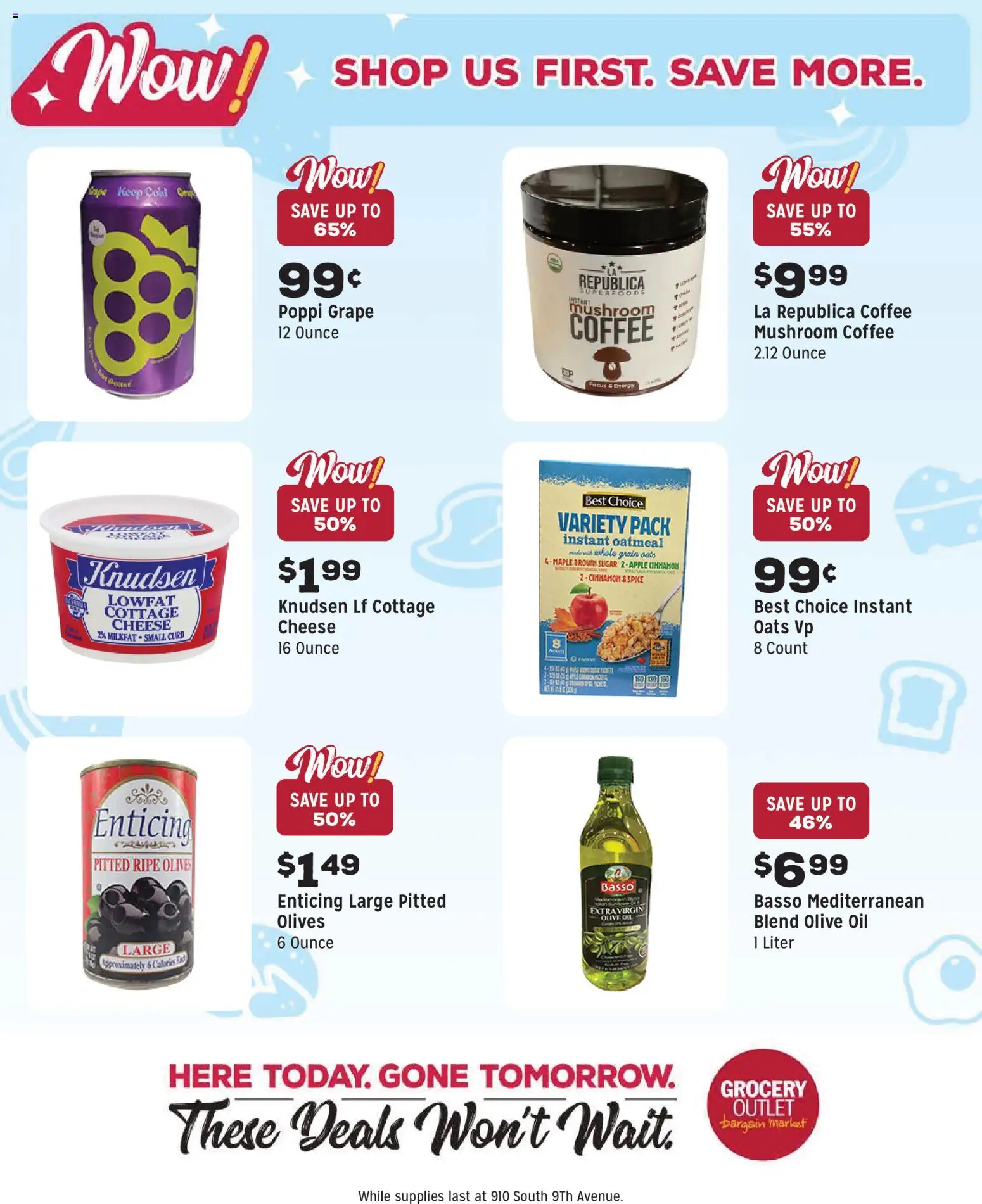 Grocery Outlet Weekly Ad - valid from 10.12.2025 | Page: 9 | Products: Cheese, Oil, Coffee, Sugar