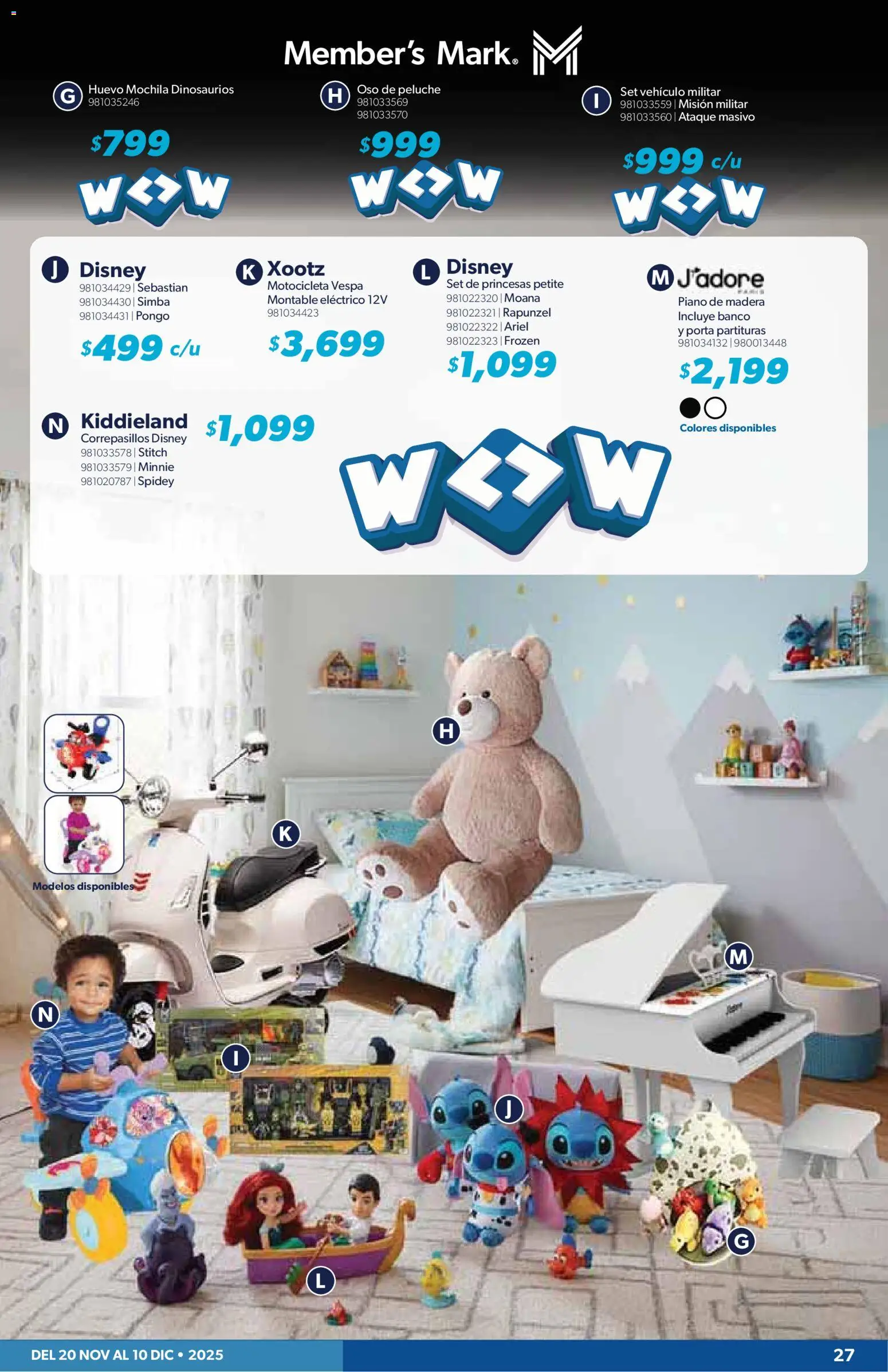 Nuevas ofertas de Sam's Club válidas en toda la República Mexicana desde el 20.11.2025. ¡Encuentra las mejores ofertas en Sam's Club catálogo Frontera! | Página: 27 | Productos: Huevo, Mochila, Banco