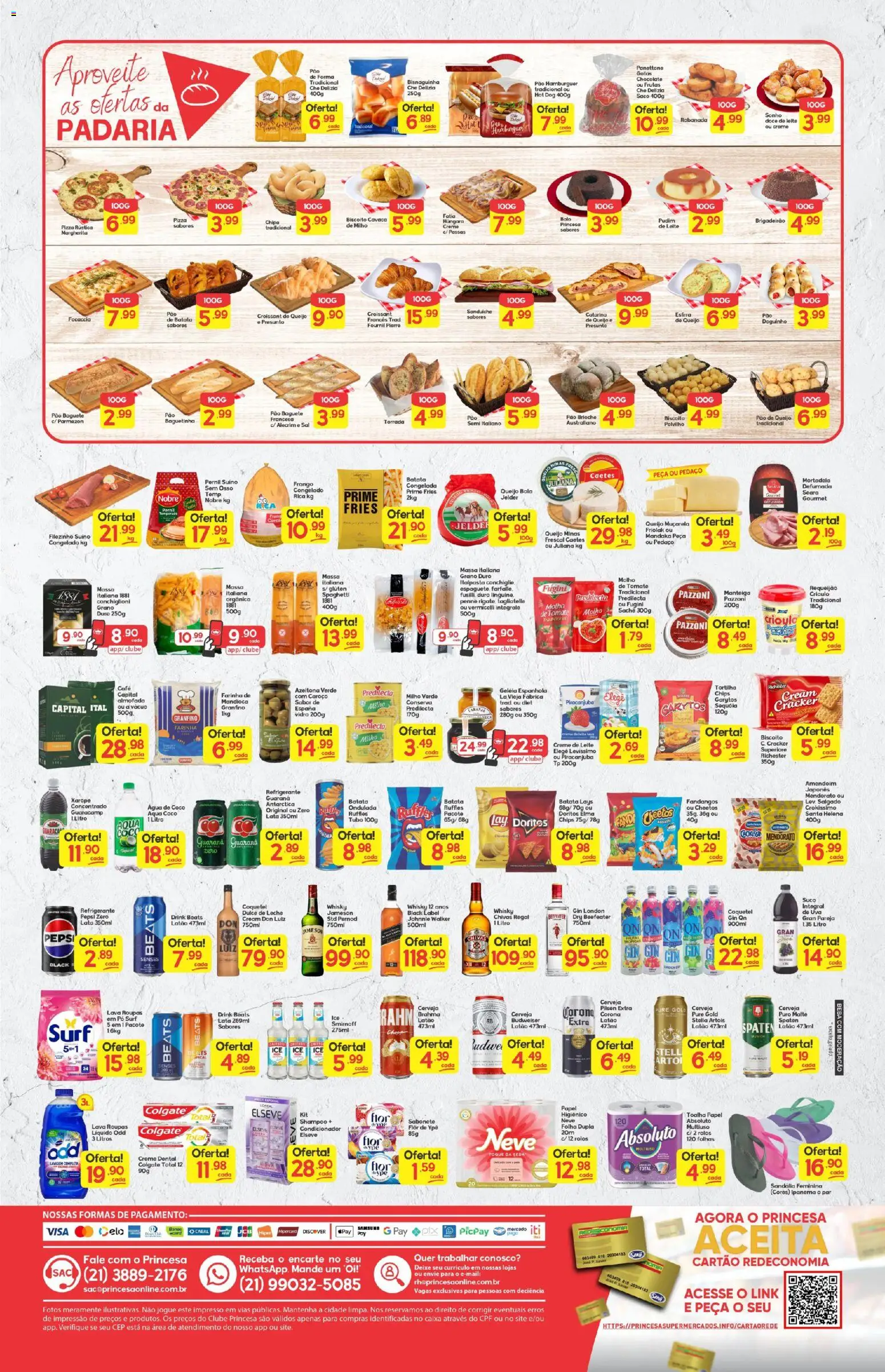 Princesa Folheto - válido de 12.02.2026 | Página: 2 | Produtos: Sanduíche, Sal, Creme dental, Requeijão