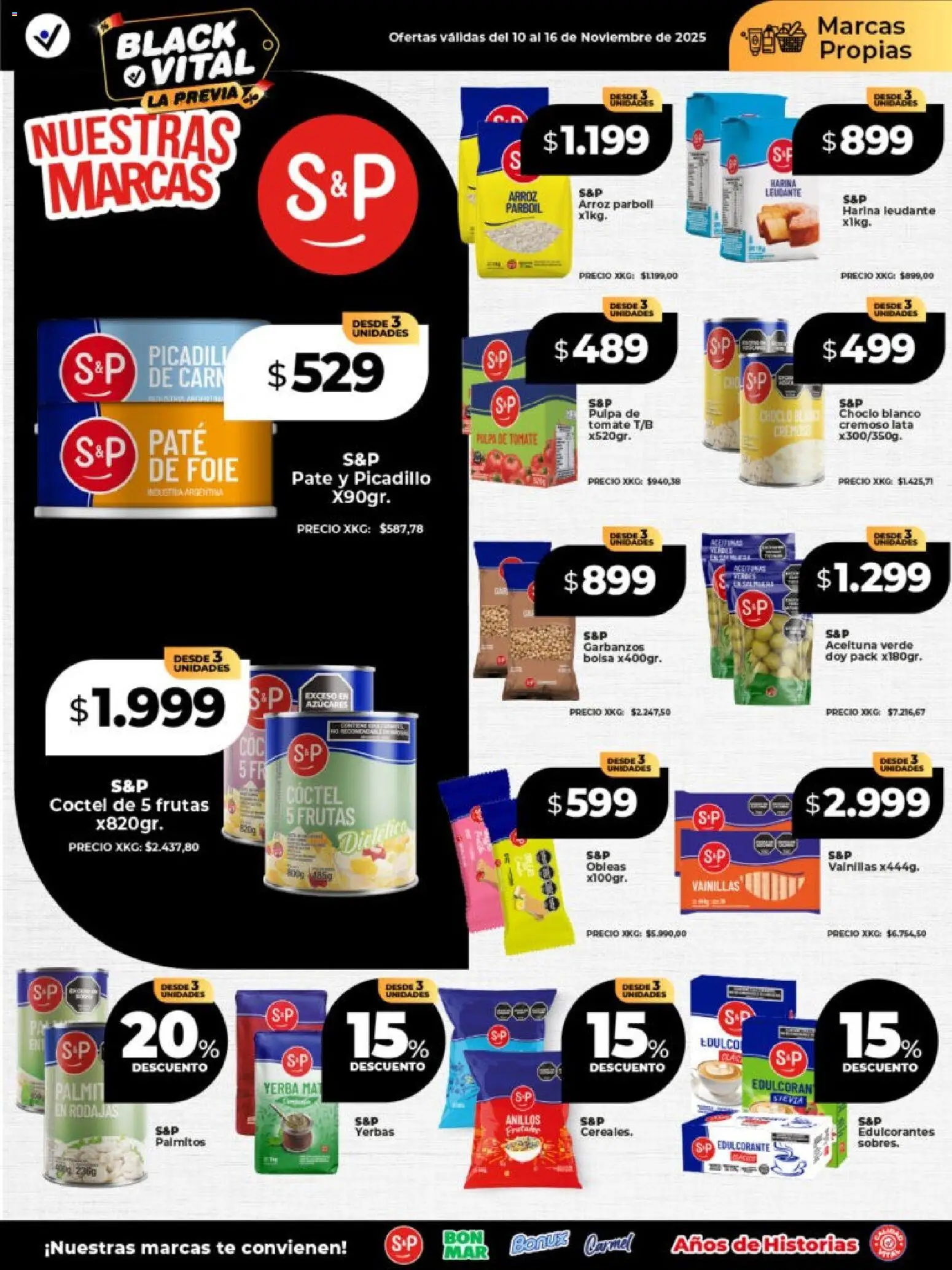 Vital - Especial nuestras marcas │ válido desde el 10.11.2025 | Página: 1 | Productos: Bolsa, Garbanzos, Arroz, Té