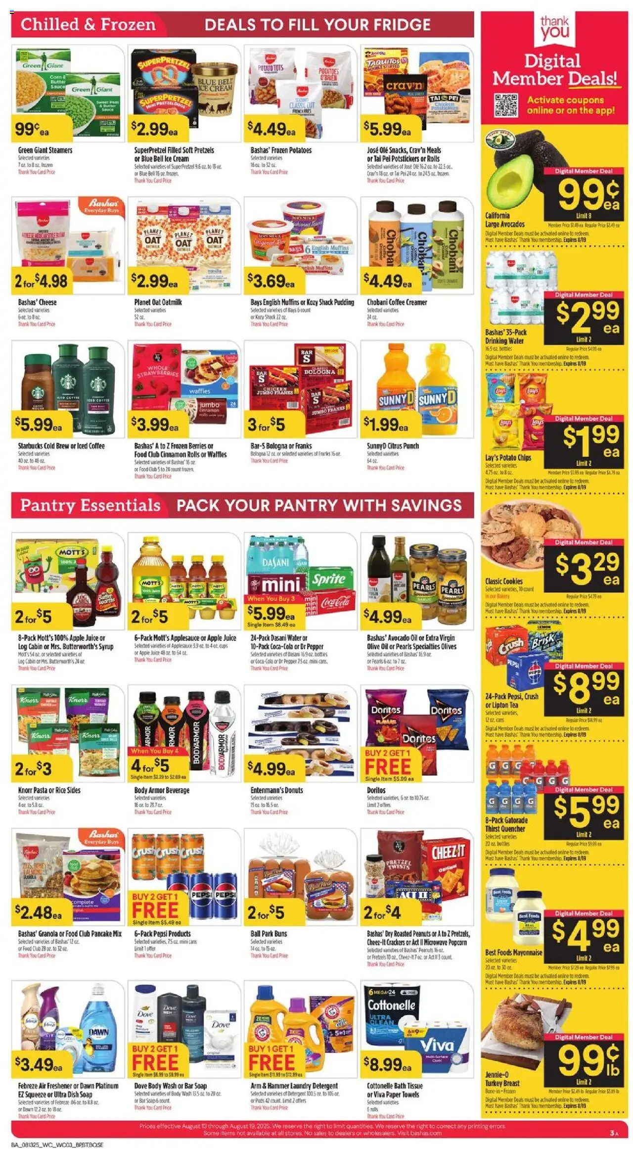 Basha's Weekly Ad - valid from 13.08.2025 | Page: 3 | Products: Oil, Rice, Lemon, Belt