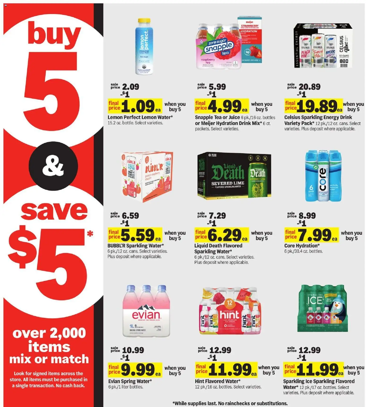 Meijer Weekly Ad - MI - valid from 28.01.2026 | Page: 13 | Products: Rice, Water, Sugar, Raspberry