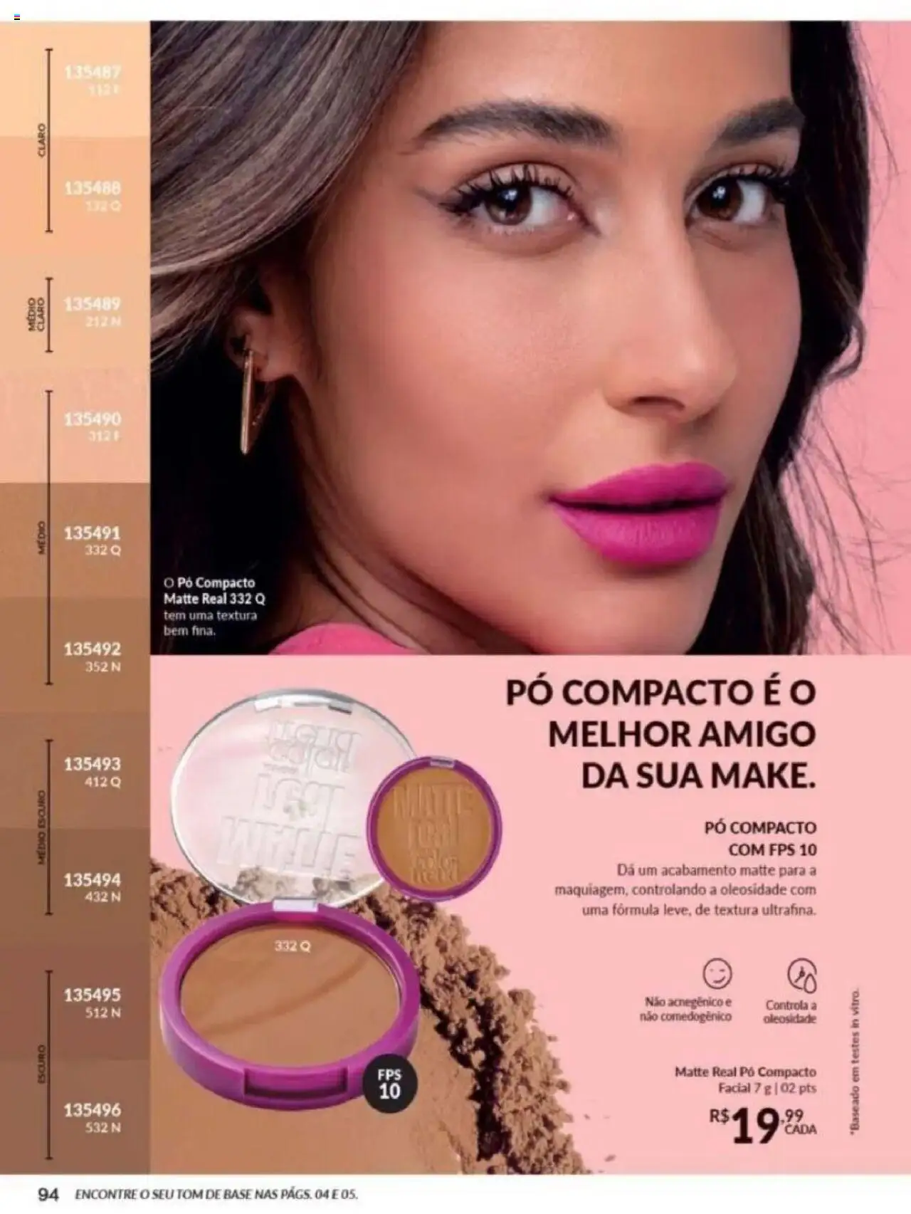 Avon Folheto - válido de 26.09.2025 | Página: 258 | Produtos: Pó compacto, Pó, Base