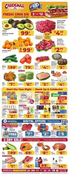 Preview of Cardenas weekly ads valid from 07.01.2026