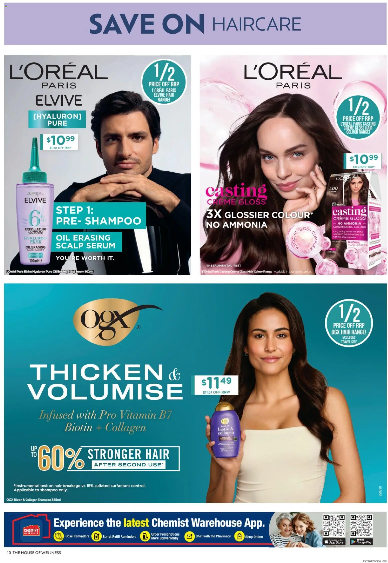 Chemist Warehouse catalogue - valid from 12.03.2026 | Page: 10 | Products: Shampoo, Oil, Hair colour, Collagen
