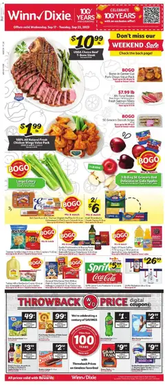 Preview of Winn Dixie weekly ads valid from 17.09.2025