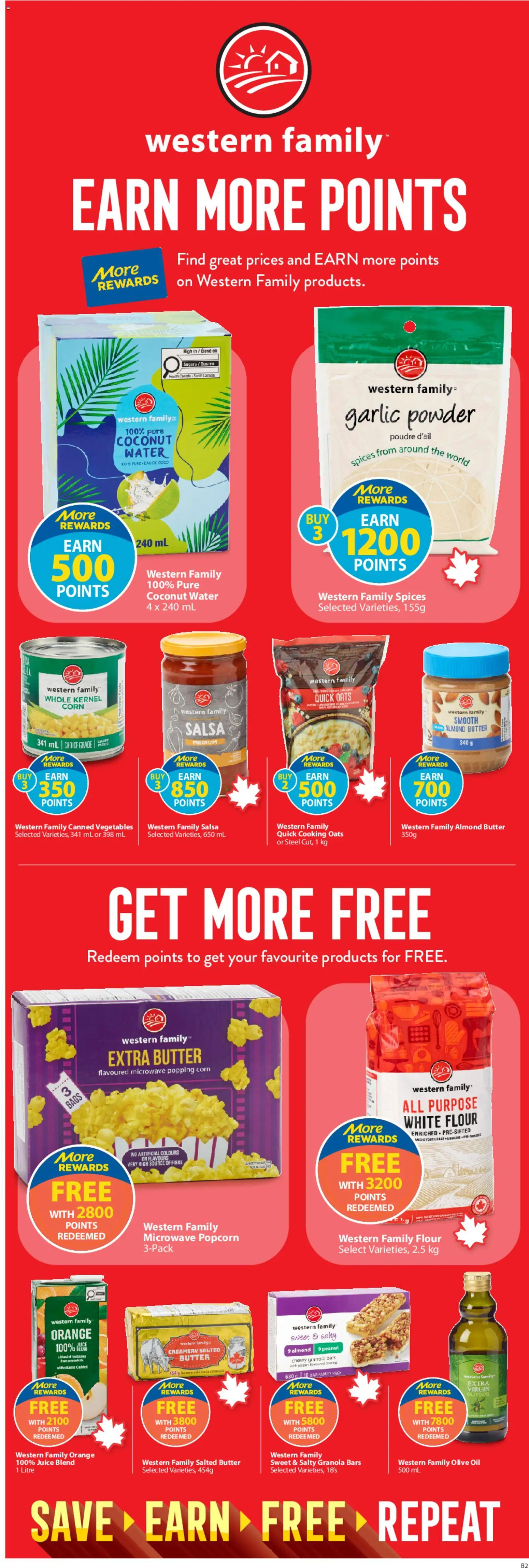 Save on foods flyer valid from 12.03.2026 | Page: 30 | Products: Powder, Butter, Yogurt, Juice