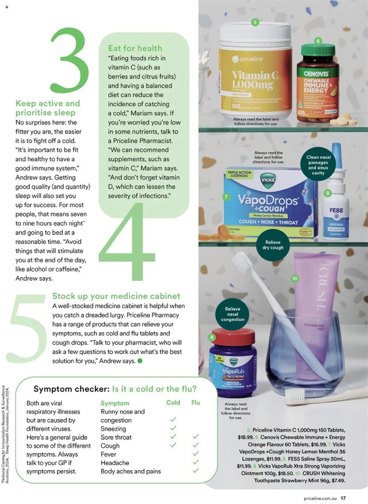 Priceline Pharmacy catalogue - valid from 20.02.2025 | Page: 17 | Products: Cabinet, Honey, Lemon, Runny nose