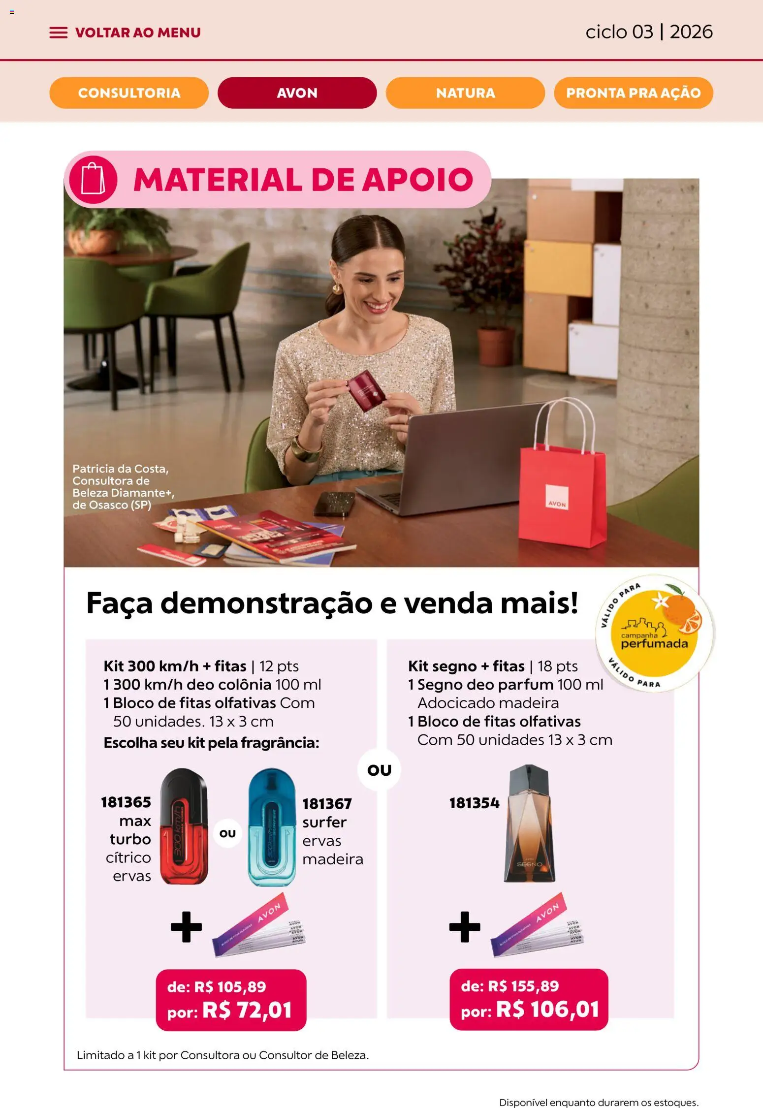 Avon Folheto - válido de 15.01.2026 | Página: 26 | Produtos: Fragrância, Faca