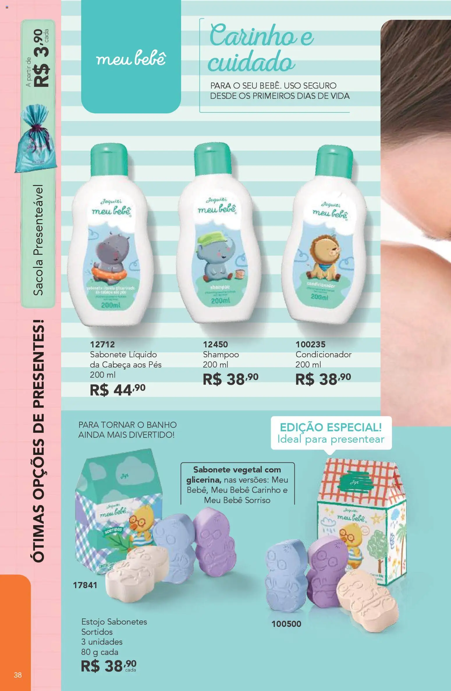 Jequiti Folheto - válido de 06.03.2026 | Página: 38 | Produtos: Shampoo, Condicionador, Sabonete, Sabonete líquido