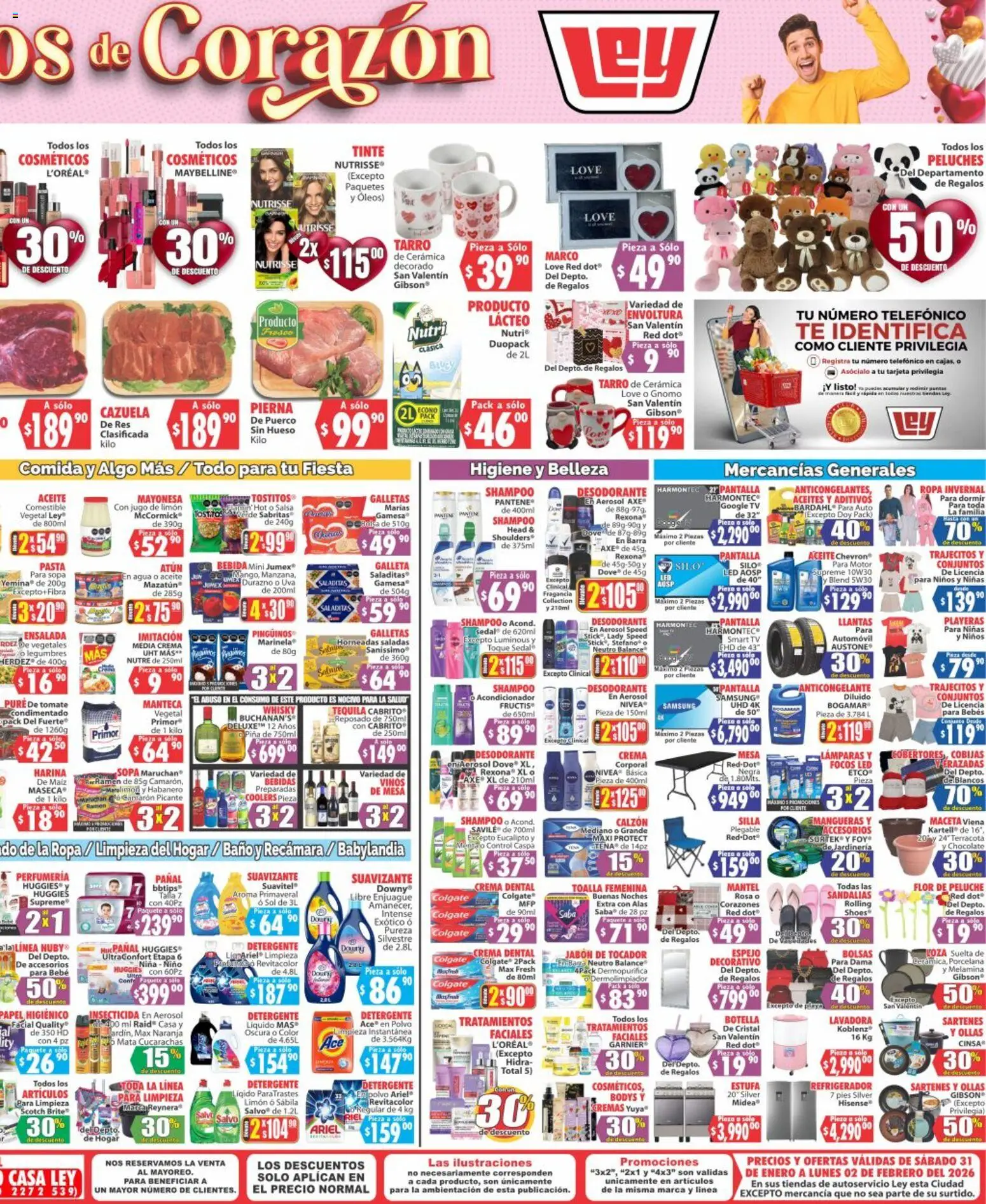 Nuevas ofertas de Casa Ley válidas en toda la República Mexicana desde el 31.01.2026. ¡Encuentra las mejores ofertas en Casa Ley folleto Autoservicio La Paz, BCS! | Página: 2 | Productos: Detergente, Crema, Agua, Whisky