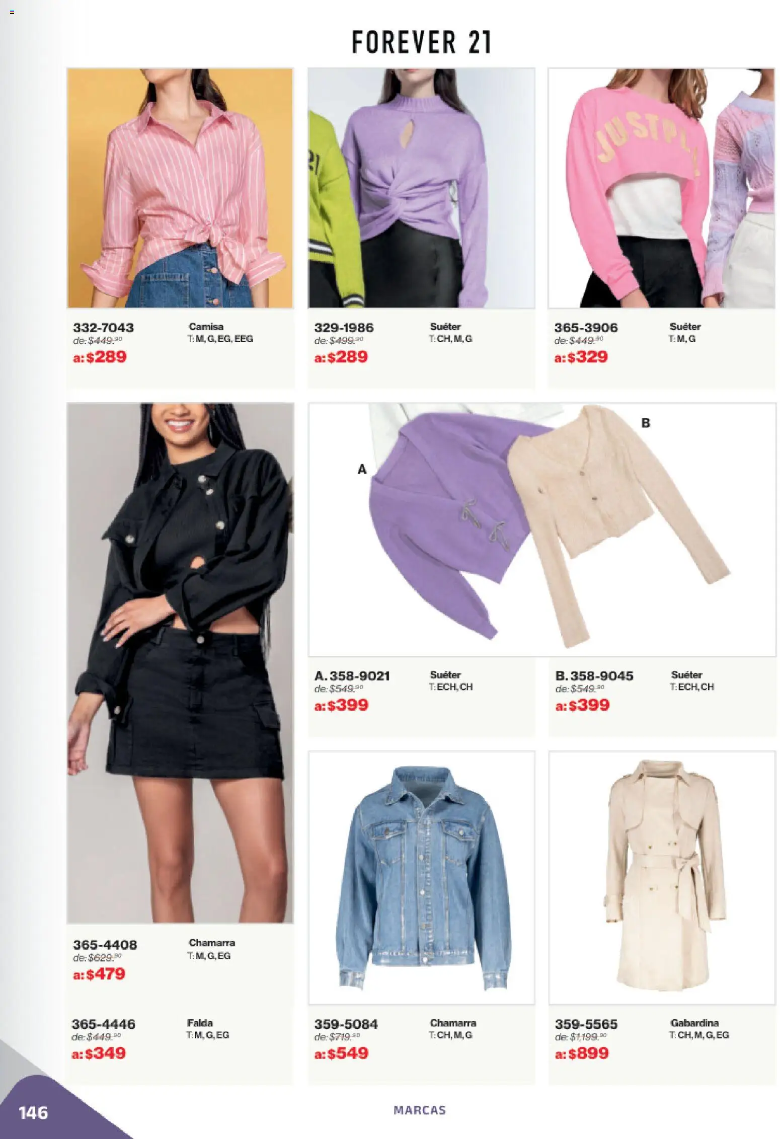 Nuevas ofertas de Andrea válidas en toda la República Mexicana desde el 02.11.2025. ¡Encuentra las mejores ofertas en Andrea catálogo Outlet! | Página: 146 | Productos: Suéter, Camisa, Chamarra, Falda