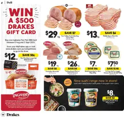 Drakes catalogue - valid from 06.08.2025 | Page: 4 | Products: Bacon, Ham, Mustard, Turkey