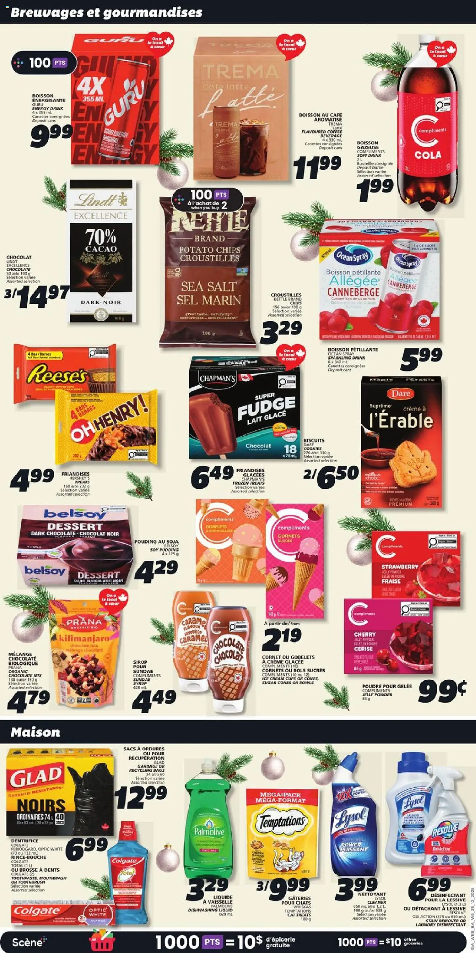 IGA flyer valid from 25.12.2025 | Page: 8 | Products: Cookies, Ice cream, Stain remover, Coffee