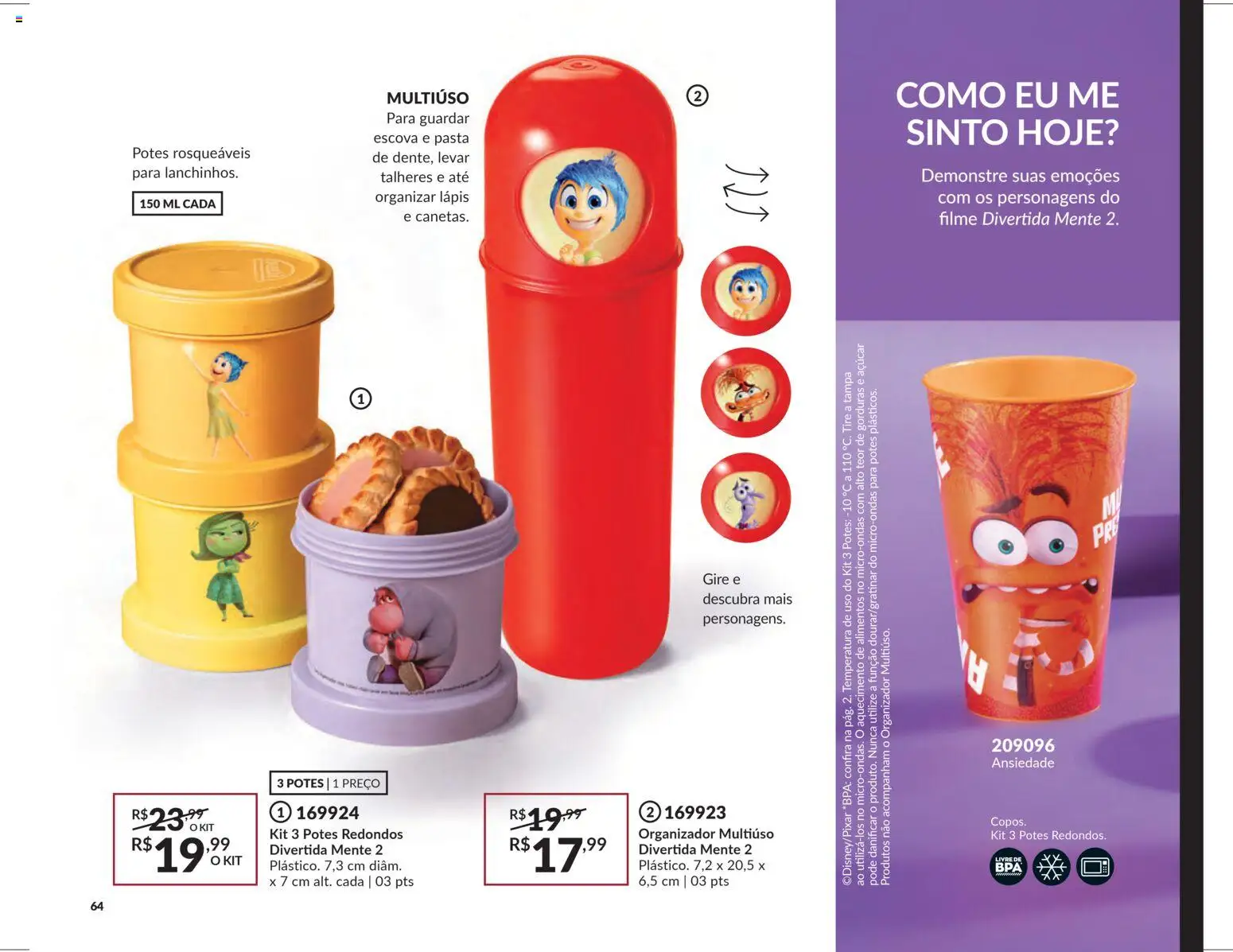 Avon Folheto - válido de 18.02.2026 | Página: 64 | Produtos: Escova, Talheres, Microondas, Potes