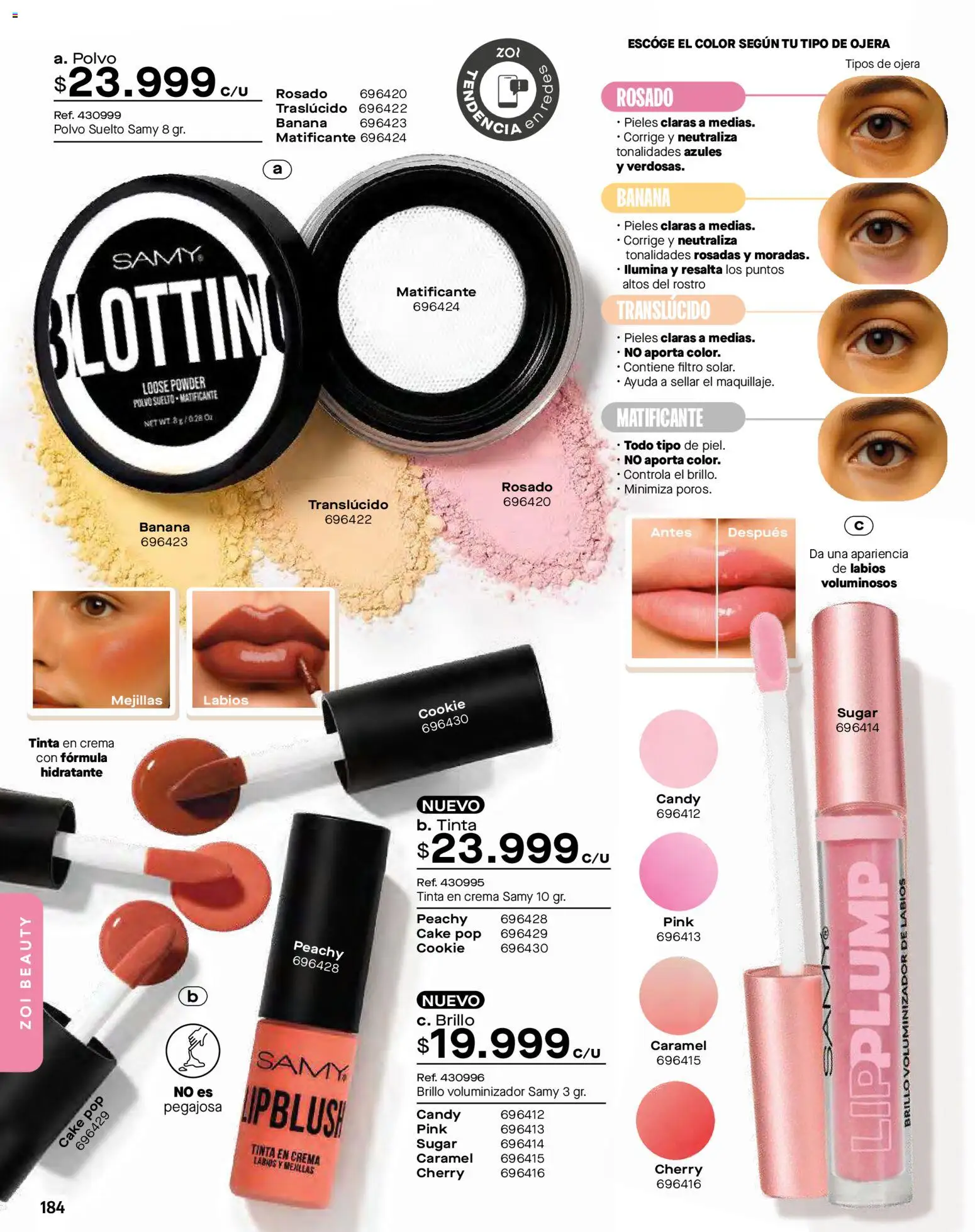 Pacifika revista - valida desde el 01.01.2026 | Página: 184 | Productos: Crema, Brillo, Polvo