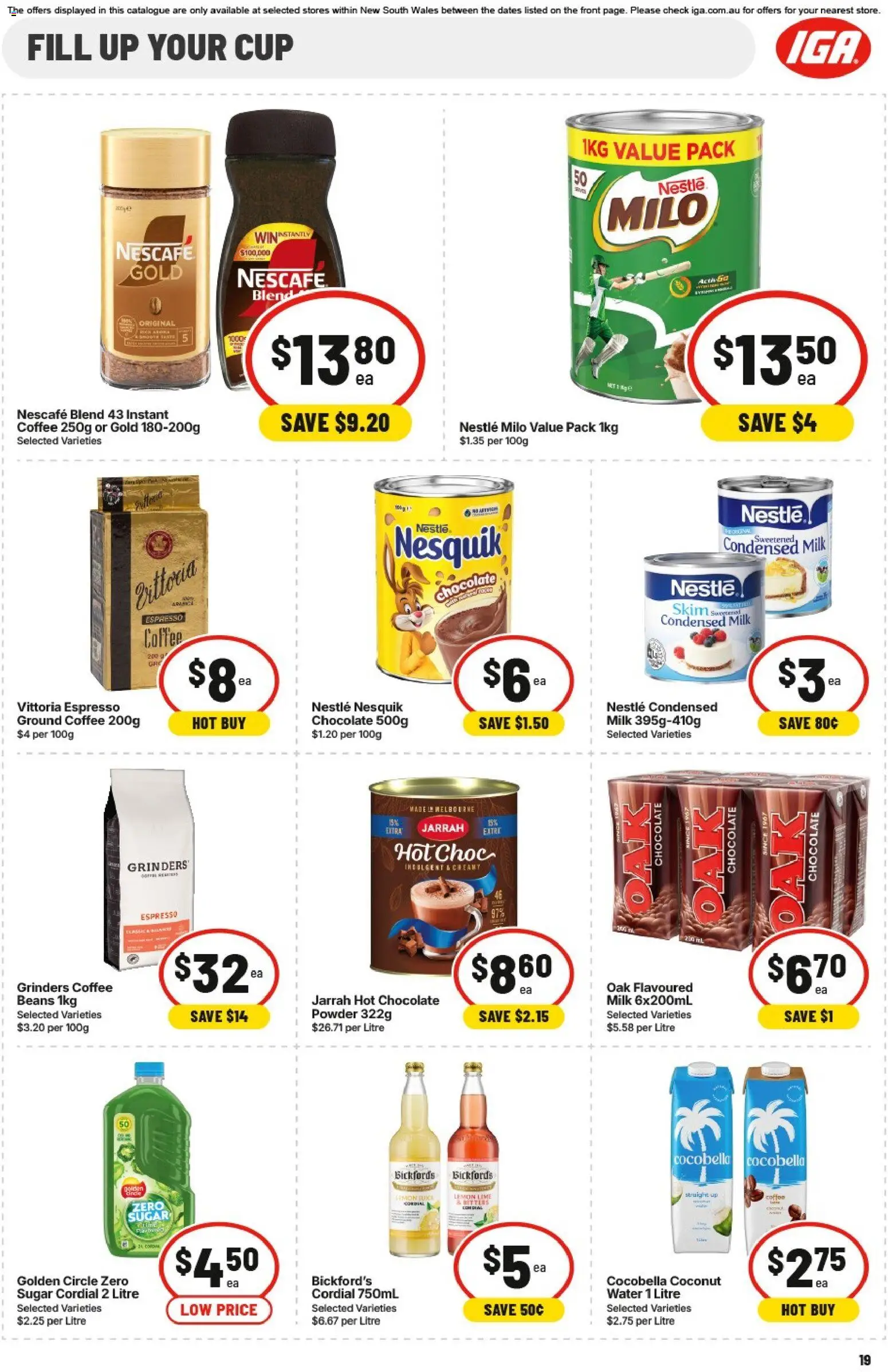 IGA catalogue - valid from 22.04.2026 | Page: 18 | Products: Juice, Tea, Lemon, Peach
