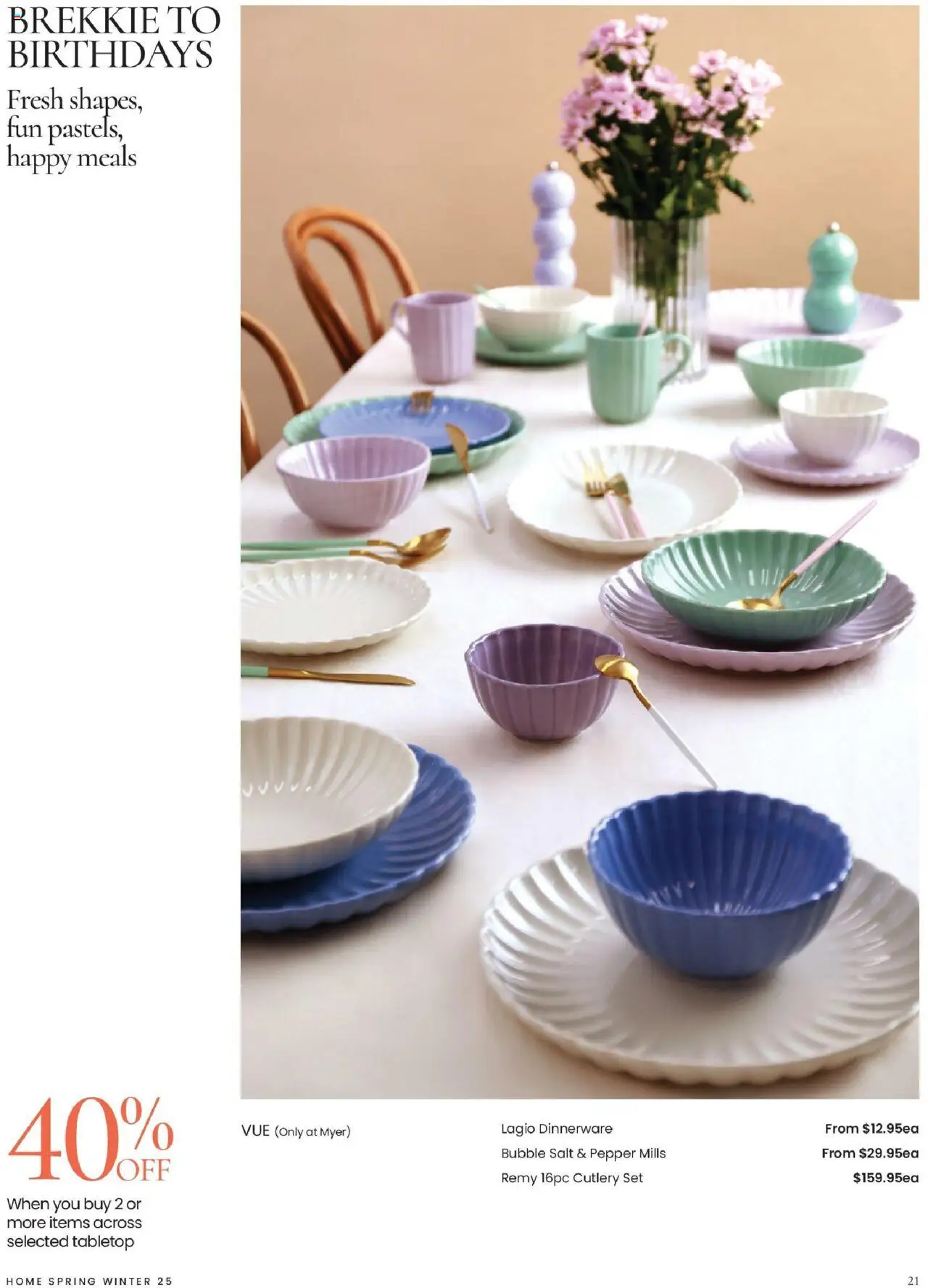 Myer catalogue - valid from 04.08.2025 | Page: 21 | Products: Cutlery, Salt, Pepper