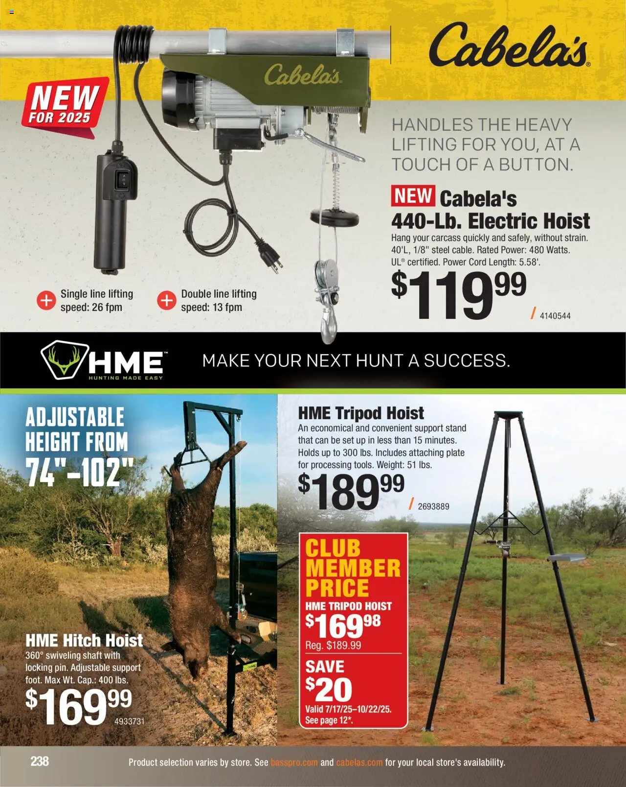 Cabela's Hunting Master 25 - valid from 11.08.2025 | Page: 238 | Products: Weight